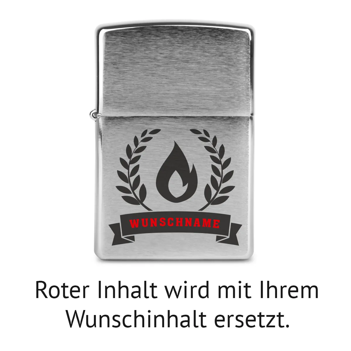 Zippo Sturmfeuerzeug Chrom - Lorbeerkranz