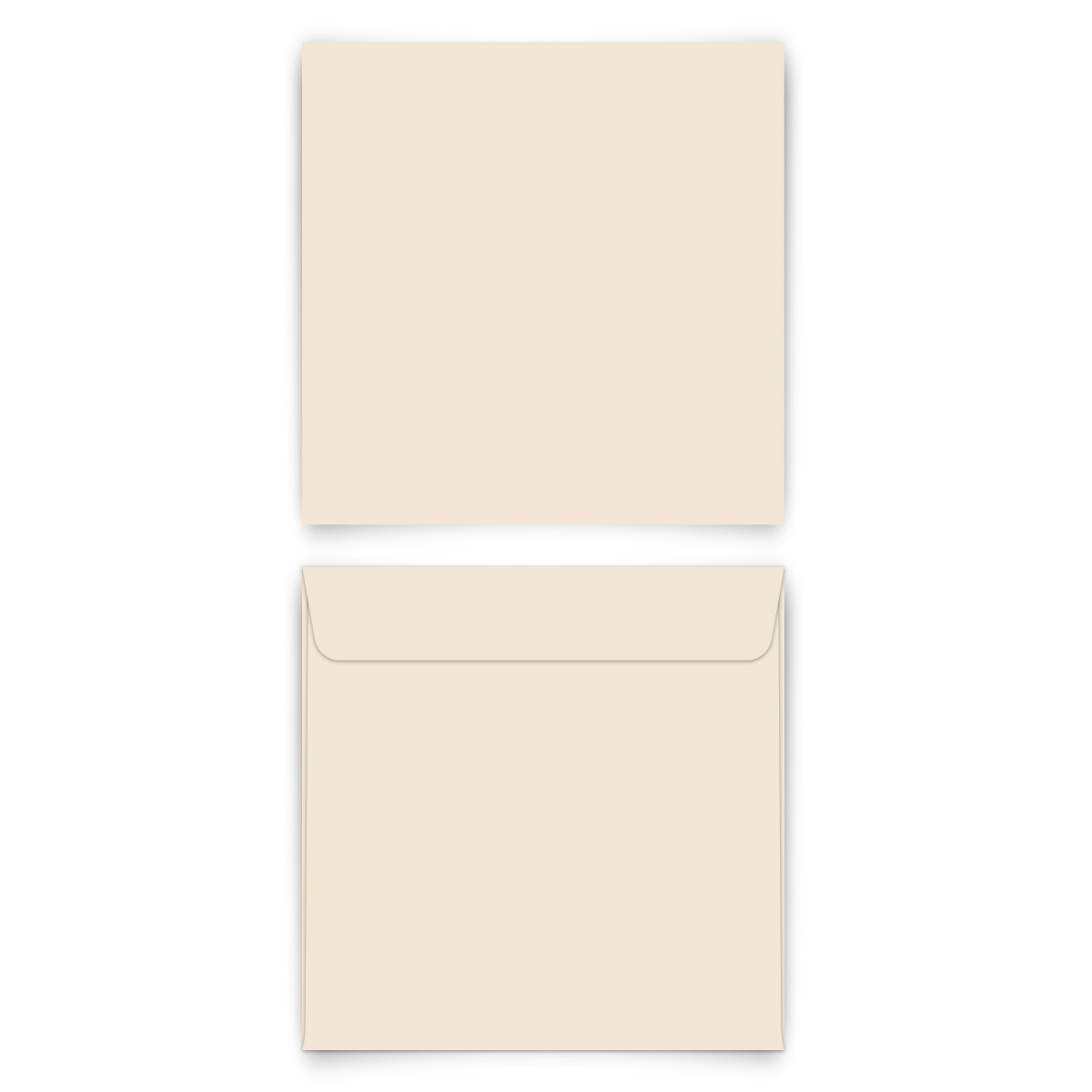 Briefumschläge - Beige - Quadrat 155 x 155 mm