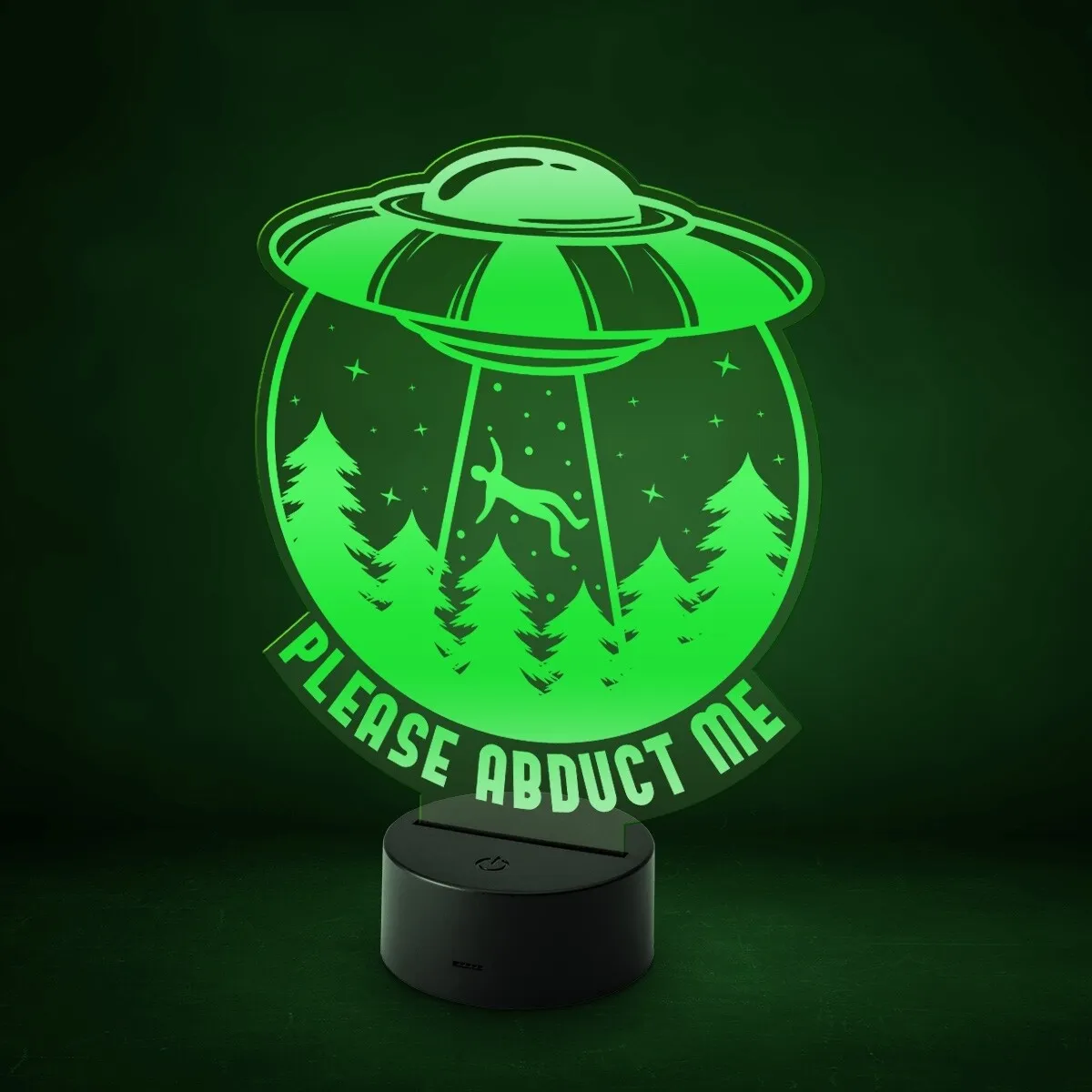 Acrylglasschild LED-Lampe - UFO