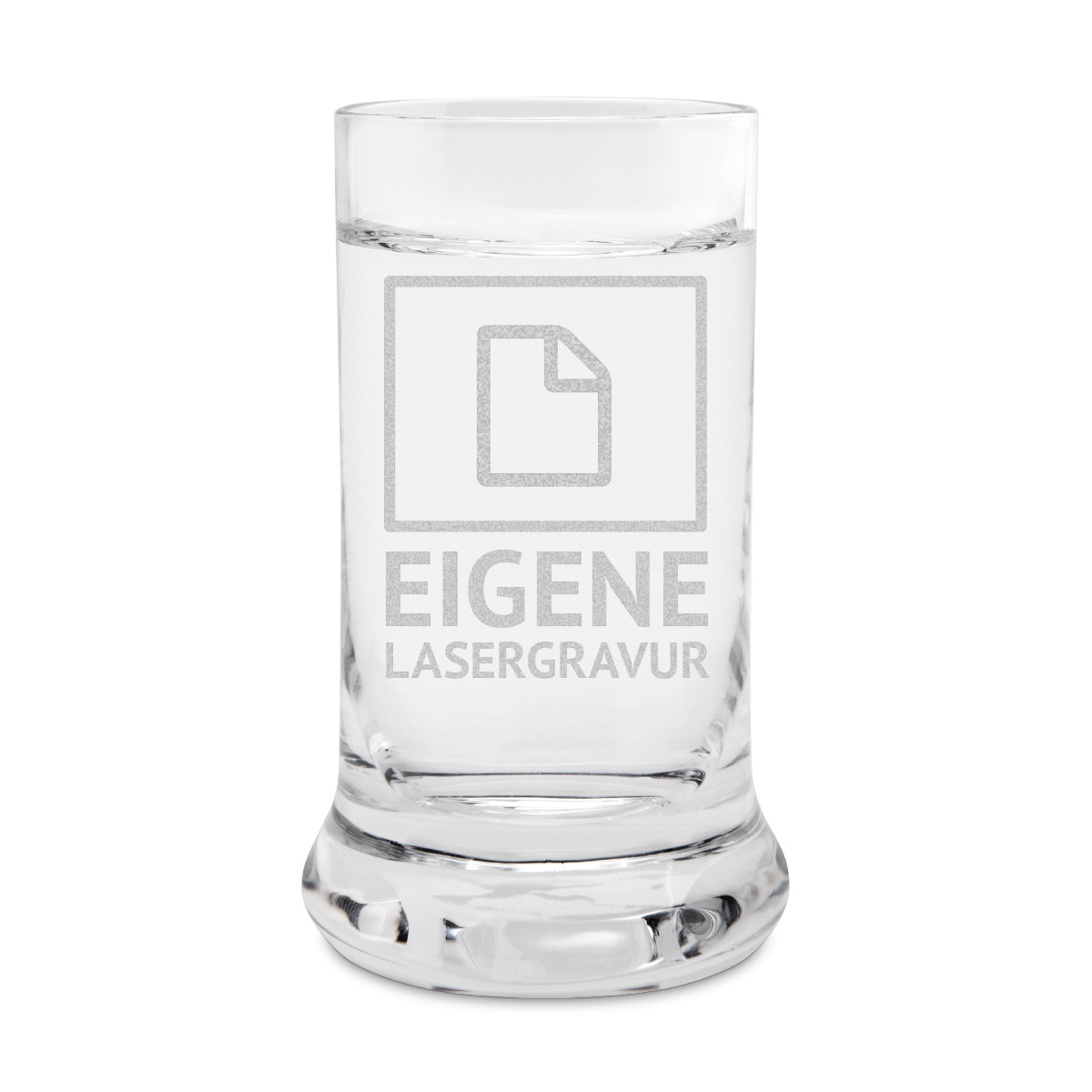 Leonardo Schnapsglas - Eigene Gravurdatei hochladen