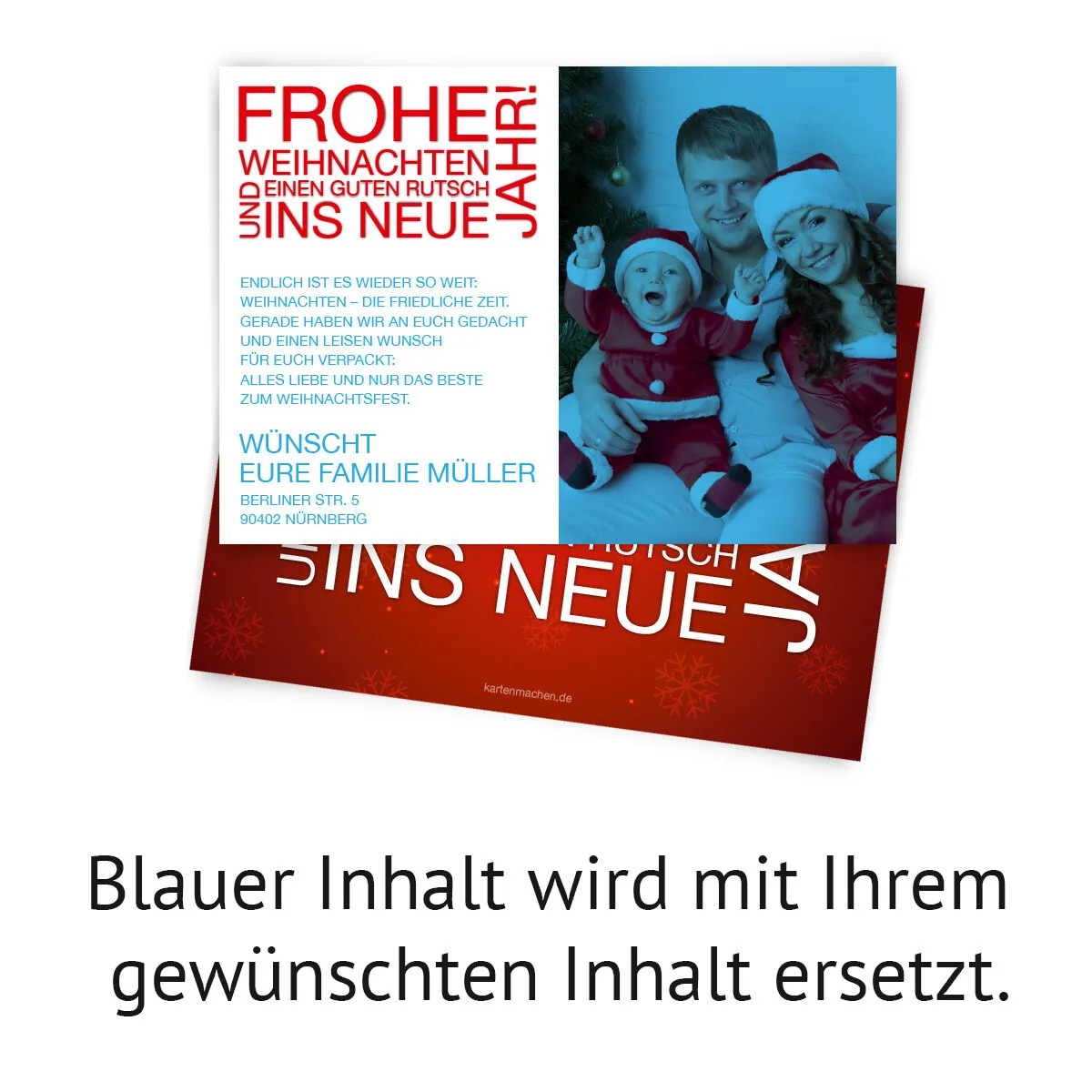 Weihnachtskarten - Weihnachten Wortwolke