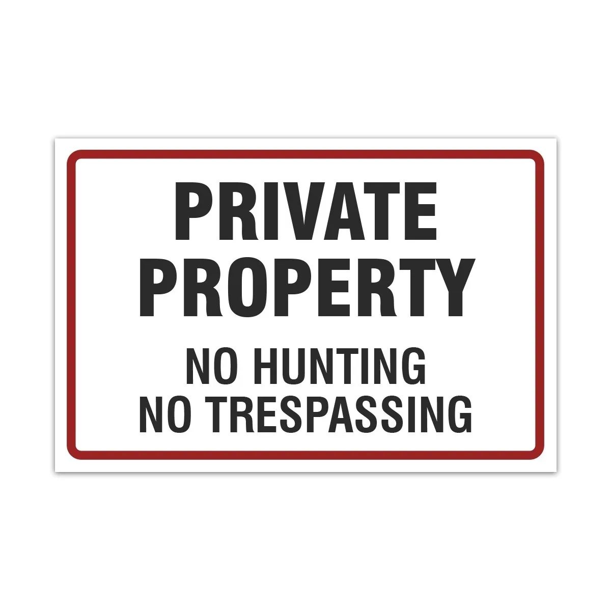 Aluverbund Schild englisch - Private Property