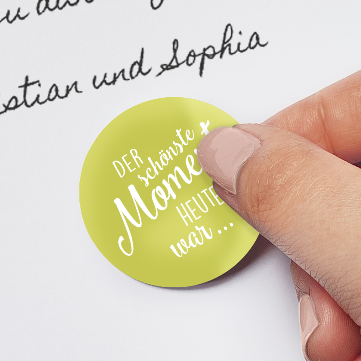 Hochzeit Gästebuch Sticker 40 Fragen - Bunt