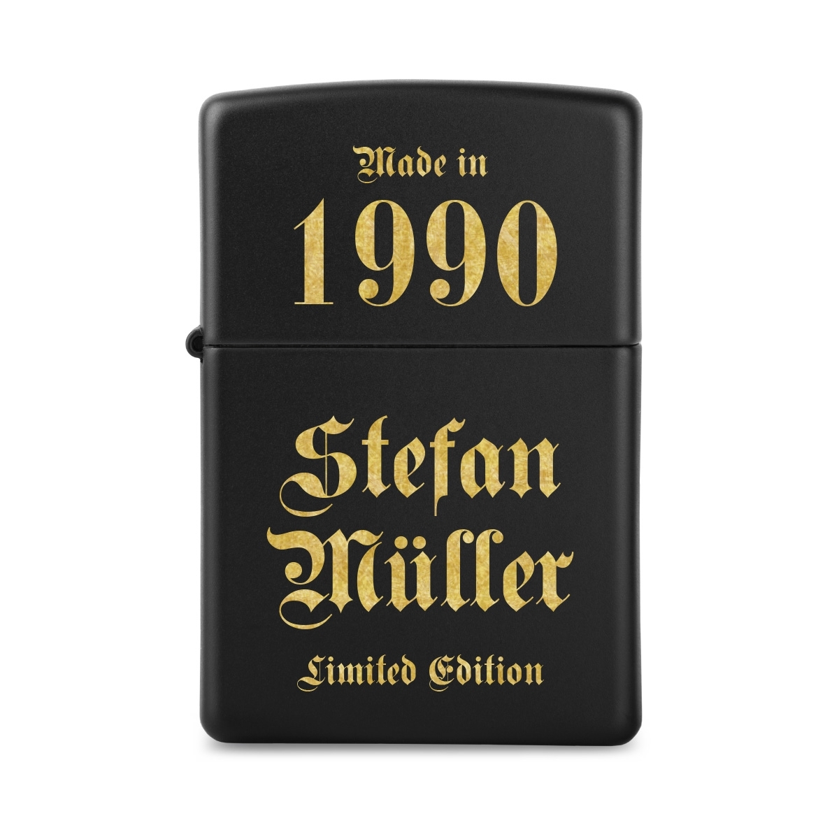 Zippo Sturmfeuerzeug Mattschwarz - Made in