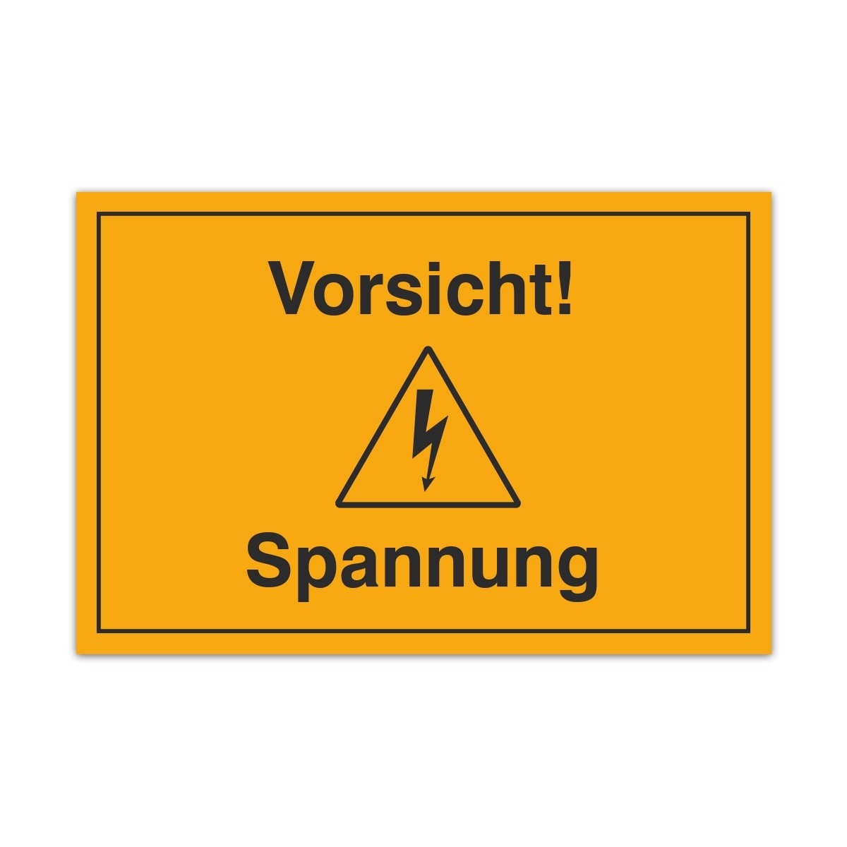 Aluverbund Schild - Vorsicht Spannung