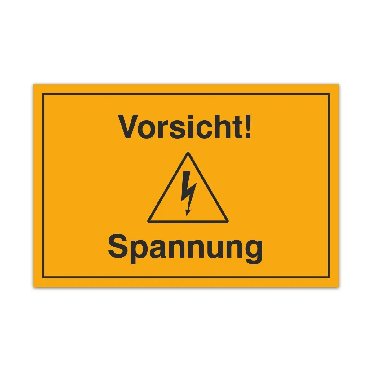 Aluverbund Schild - Vorsicht Spannung