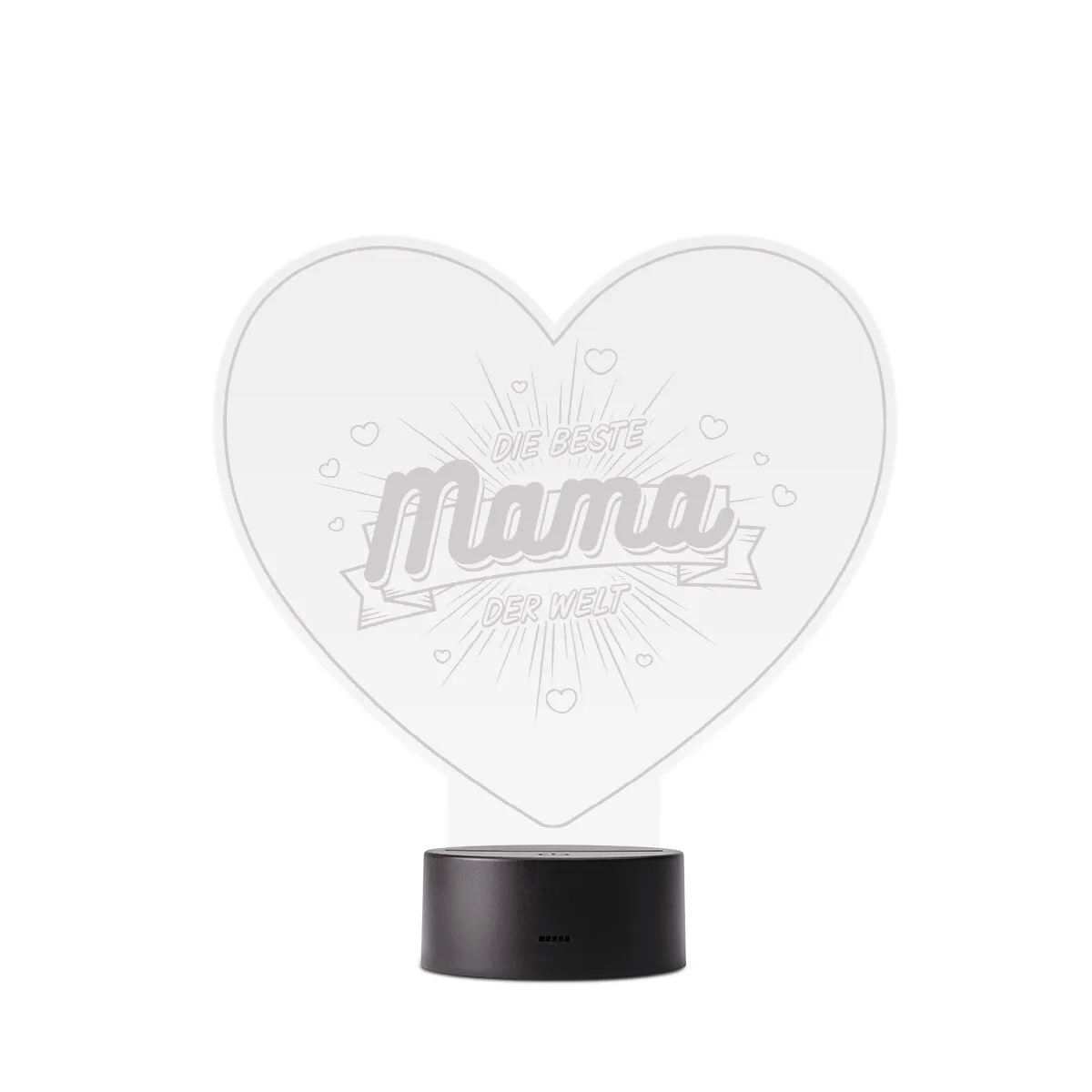 Acrylglasschild LED-Lampe - die Beste Mama der Welt