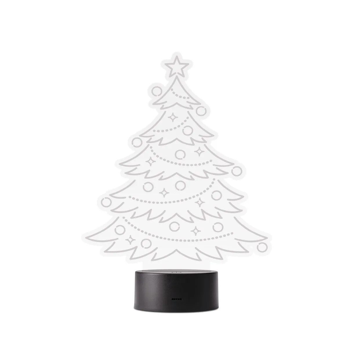 Acrylglasschild LED-Lampe - Weihnachtsbaum