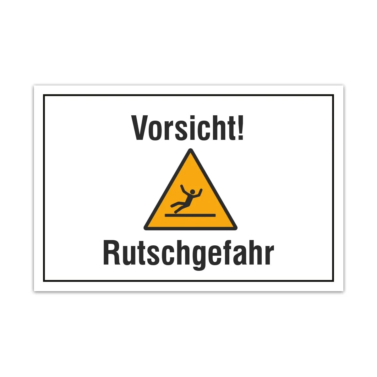 Aluverbund Schild - Vorsicht Rutchgefahr