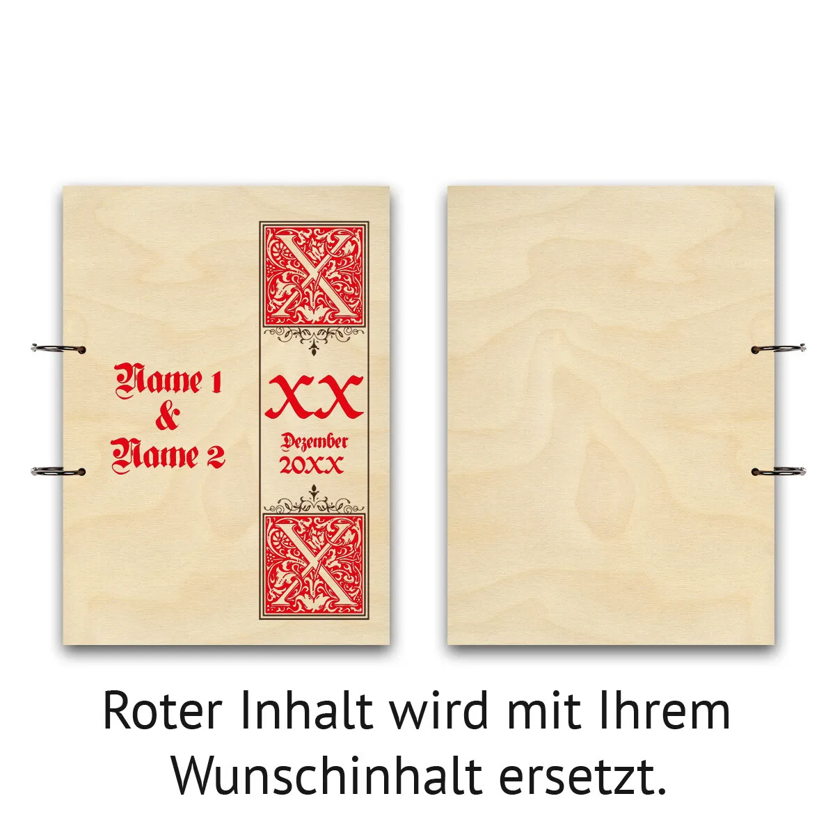 Personalisiertes Hochzeit Fotoalbum A4 - Siegelbrief