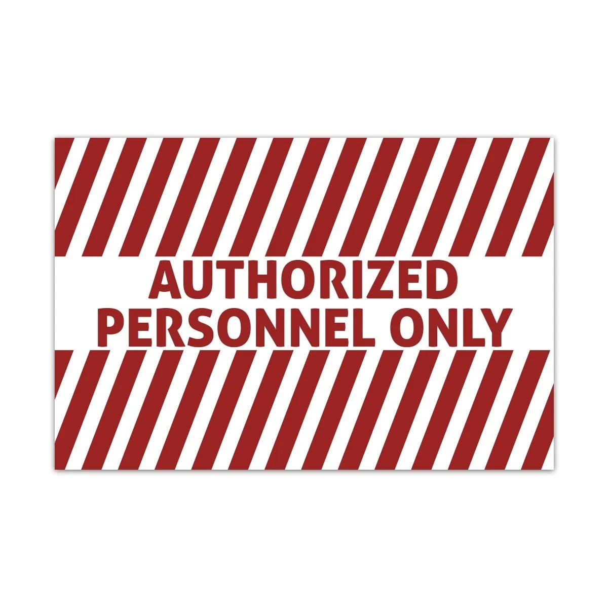 Aluverbund Schild englisch - Authorized Personnel Only