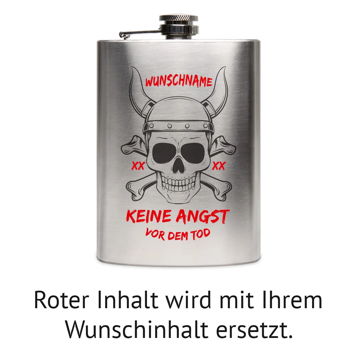 Flachmann 237 ml - Wikinger Totenkopf