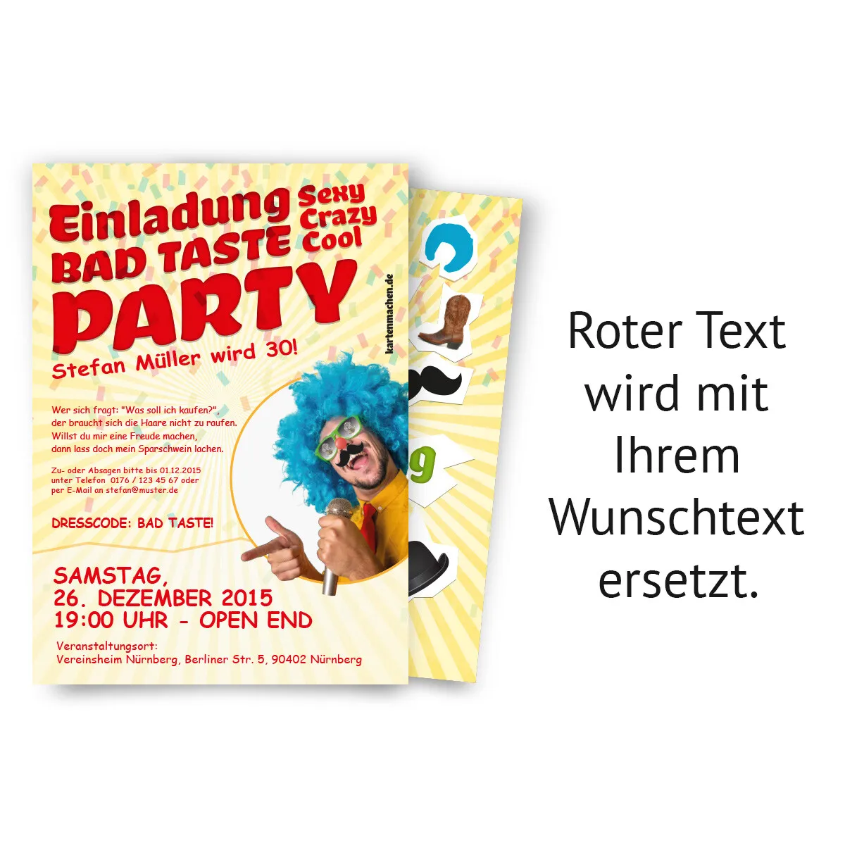 Einladungen - Bad Taste Party