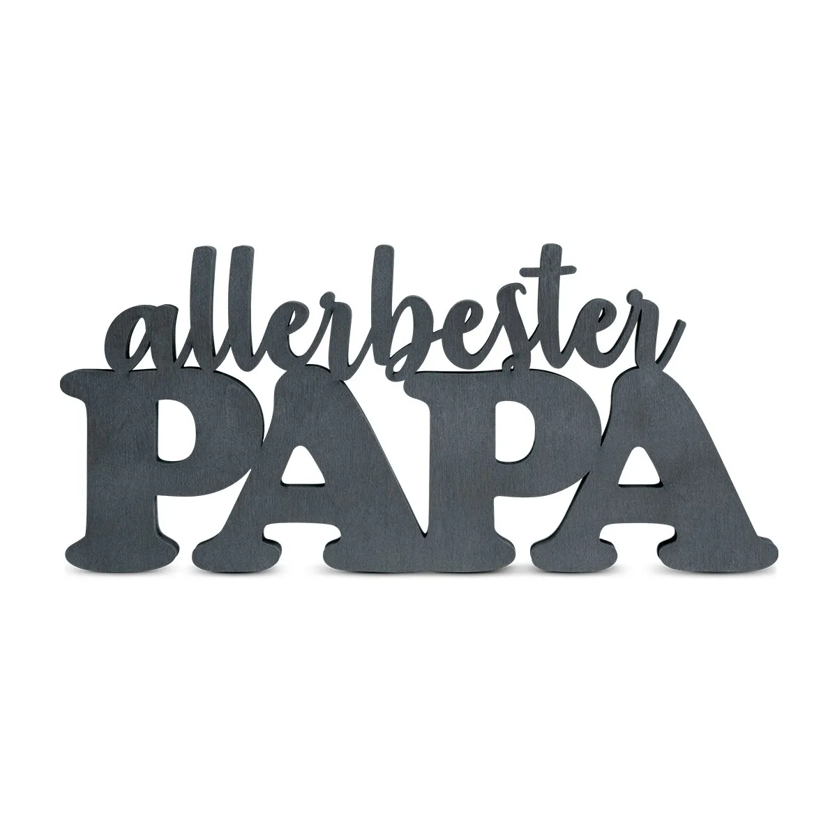 Holz Schriftzug Deko - Allerbester Papa