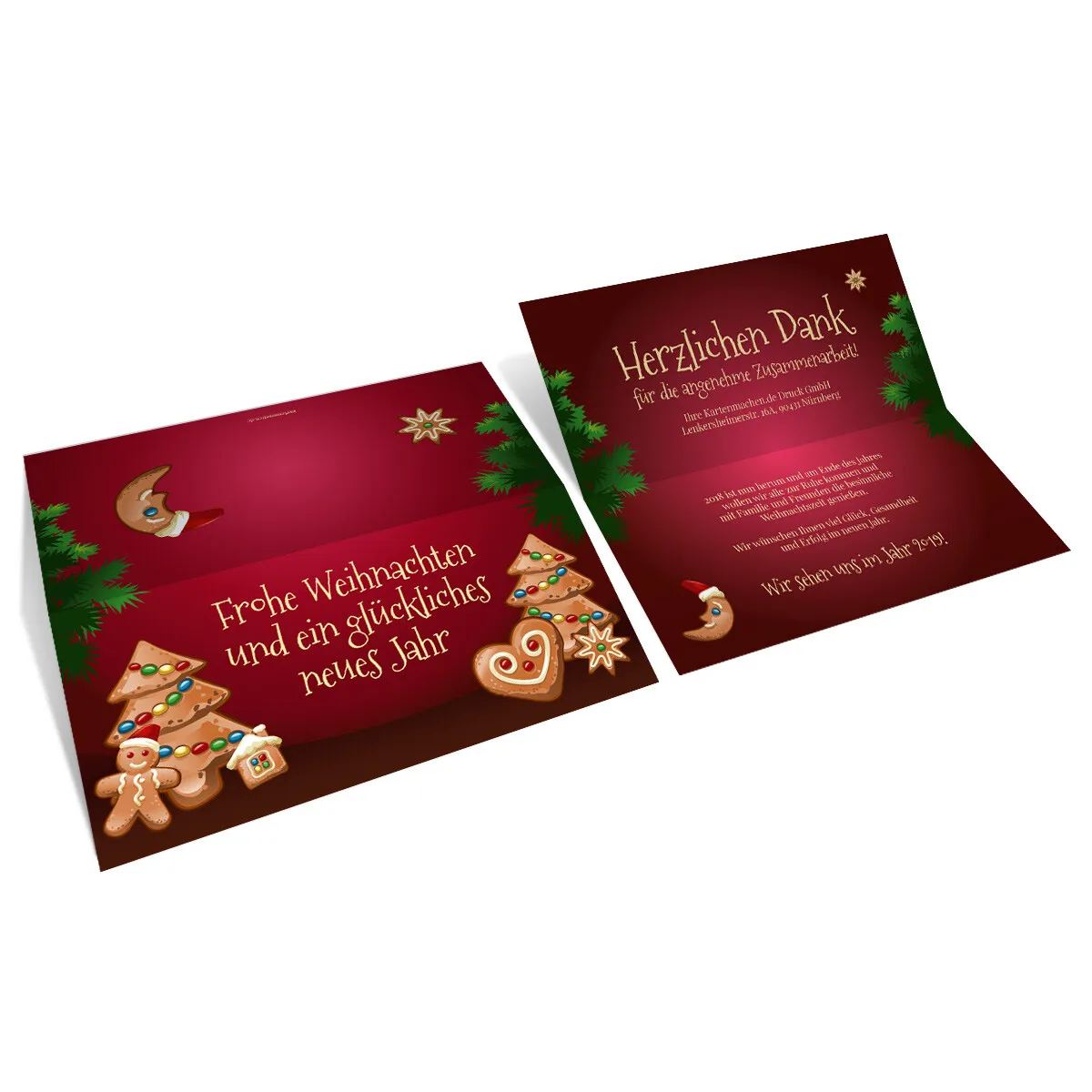 Firmen Weihnachtskarten - Weihnachtslebkuchen