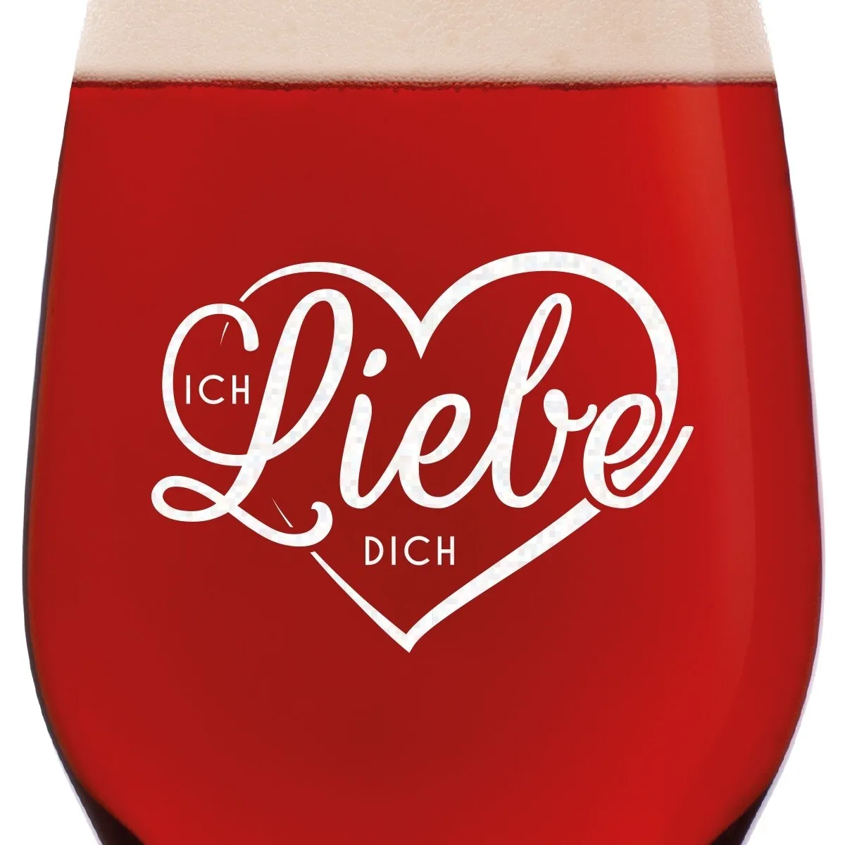 Leonardo Craft Beer Glas 0,33 L - Herz Ich Liebe Dich