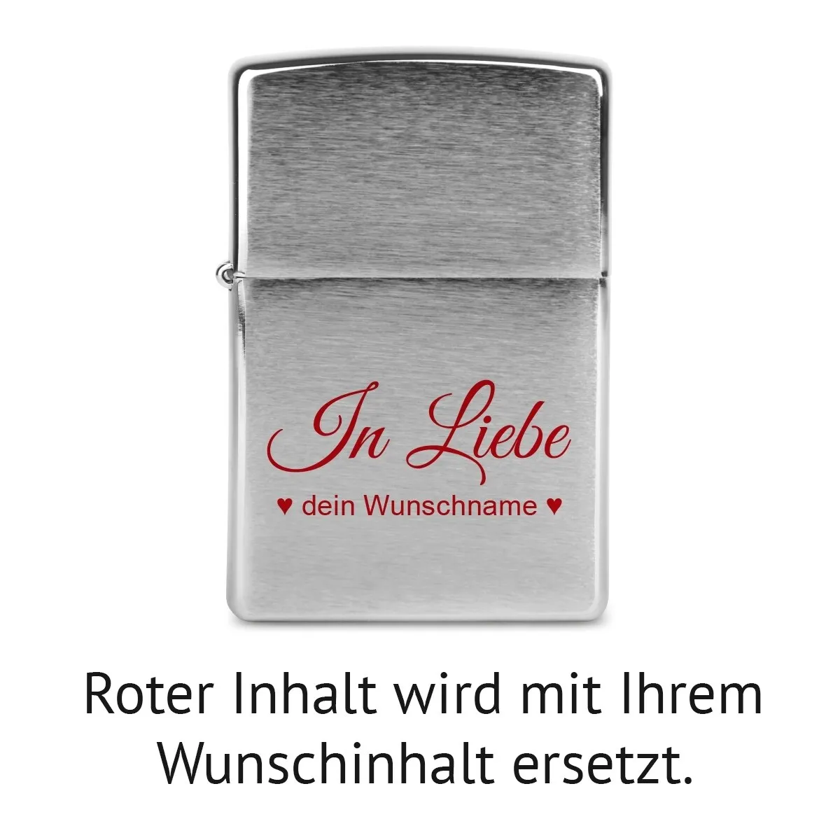 Zippo Sturmfeuerzeug Chrom - In Liebe