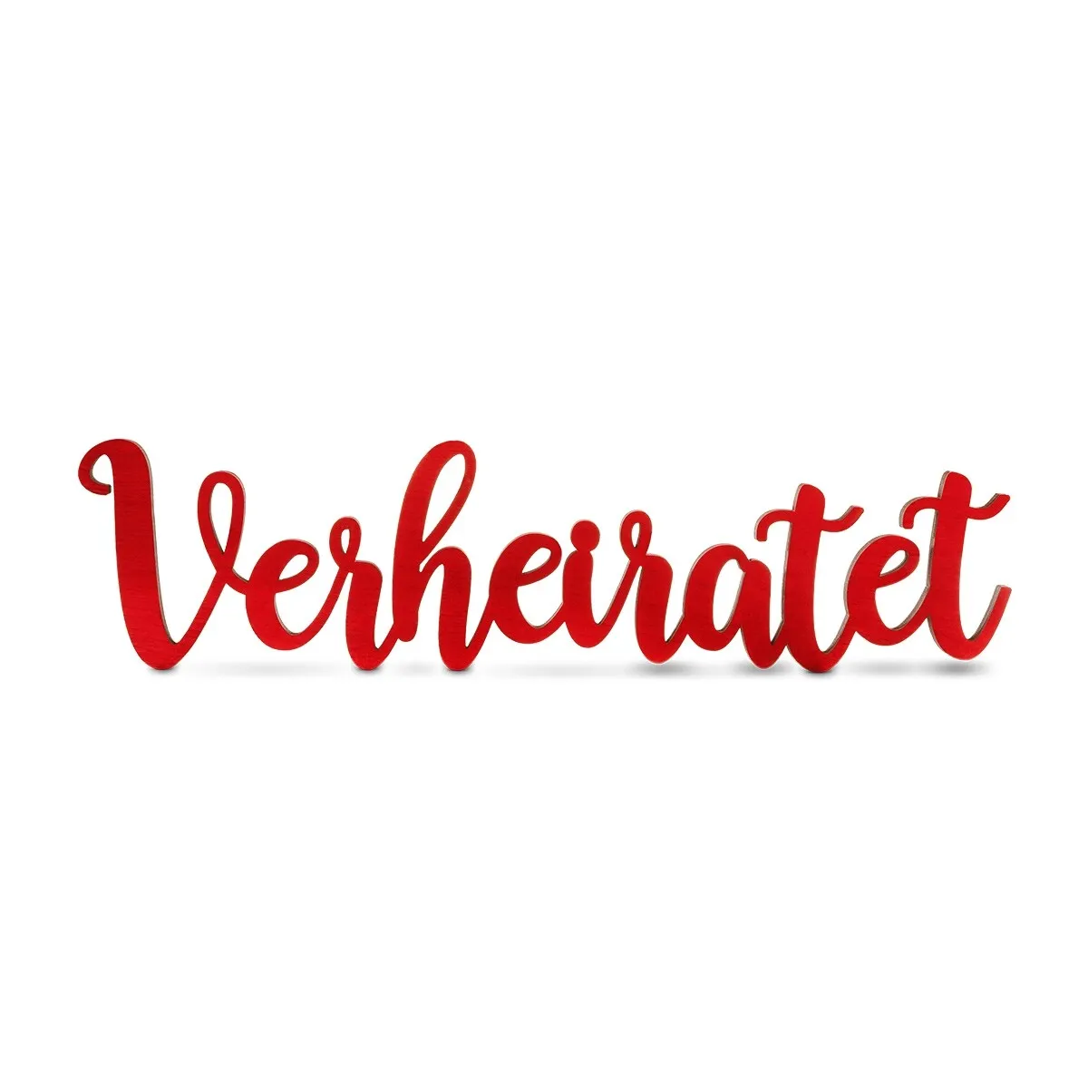 Holz Schriftzug Deko - Verheiratet