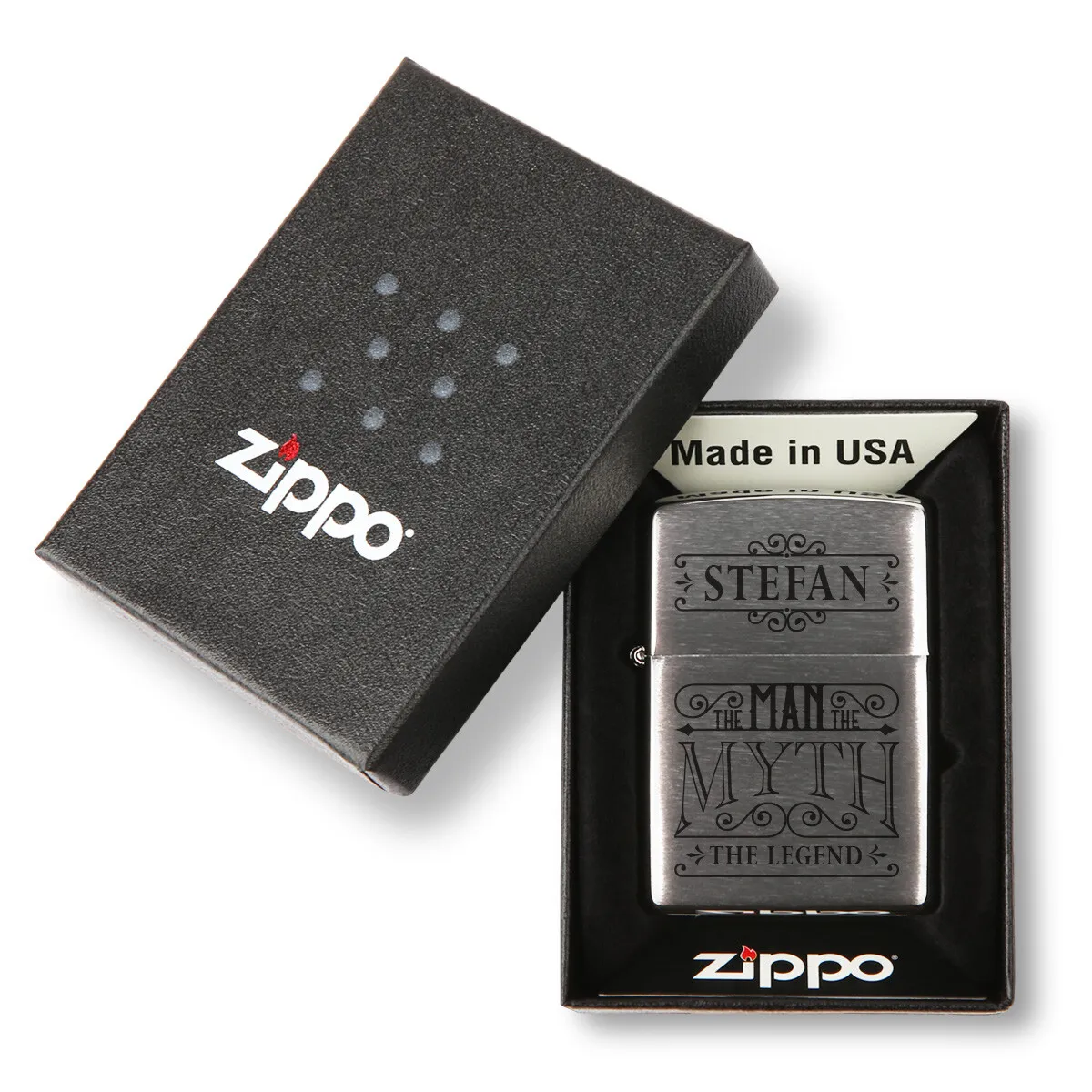 Zippo Sturmfeuerzeug Chrom - Legend