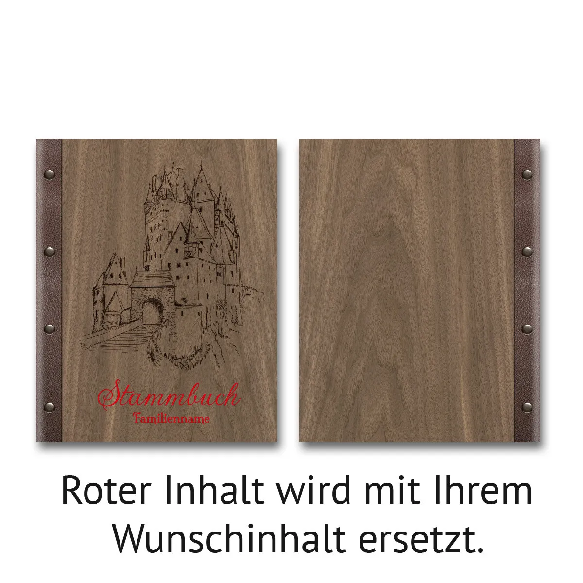 Personalisiertes Stammbuch - Mittelalter Burg