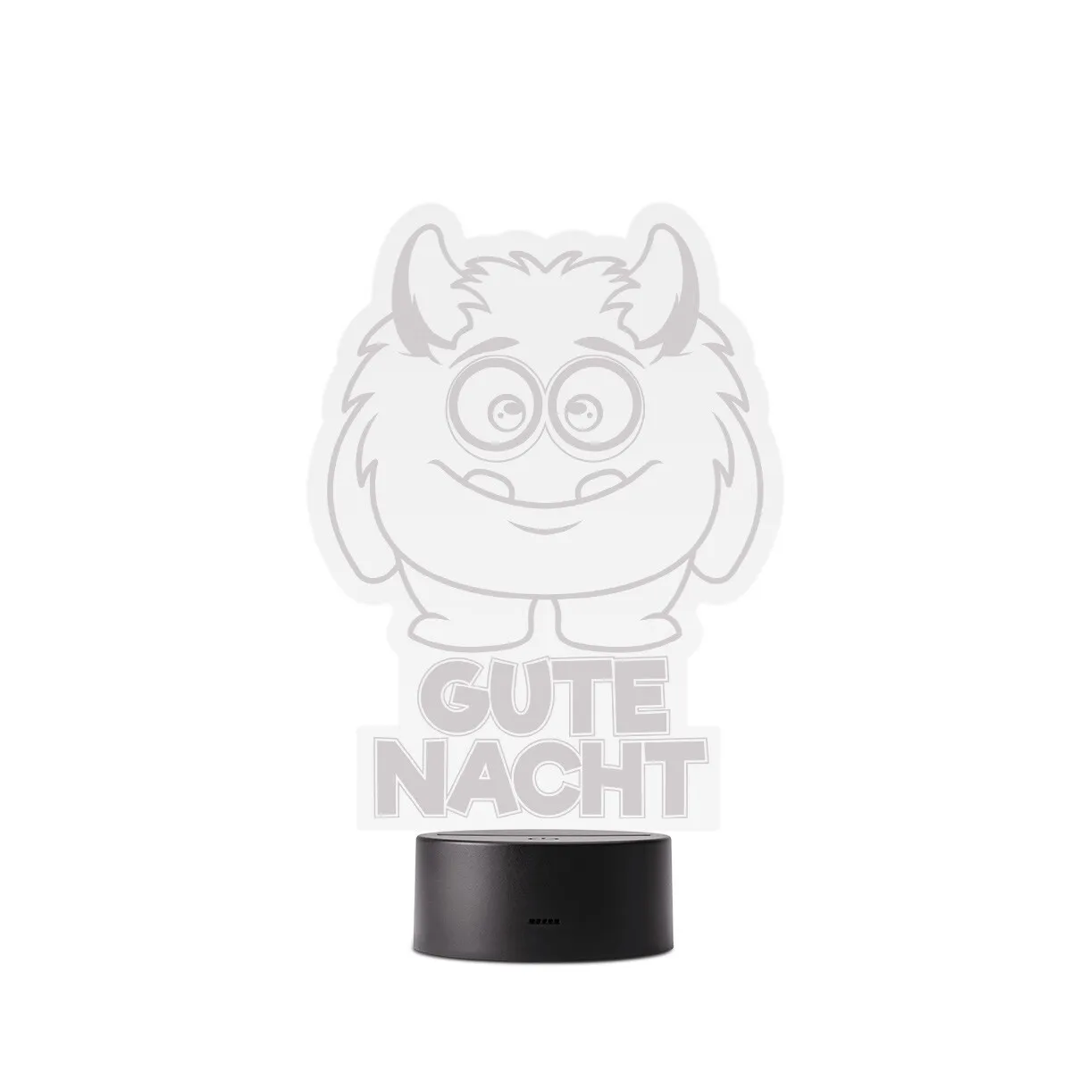 Acrylglasschild LED-Lampe - Monster Nacht