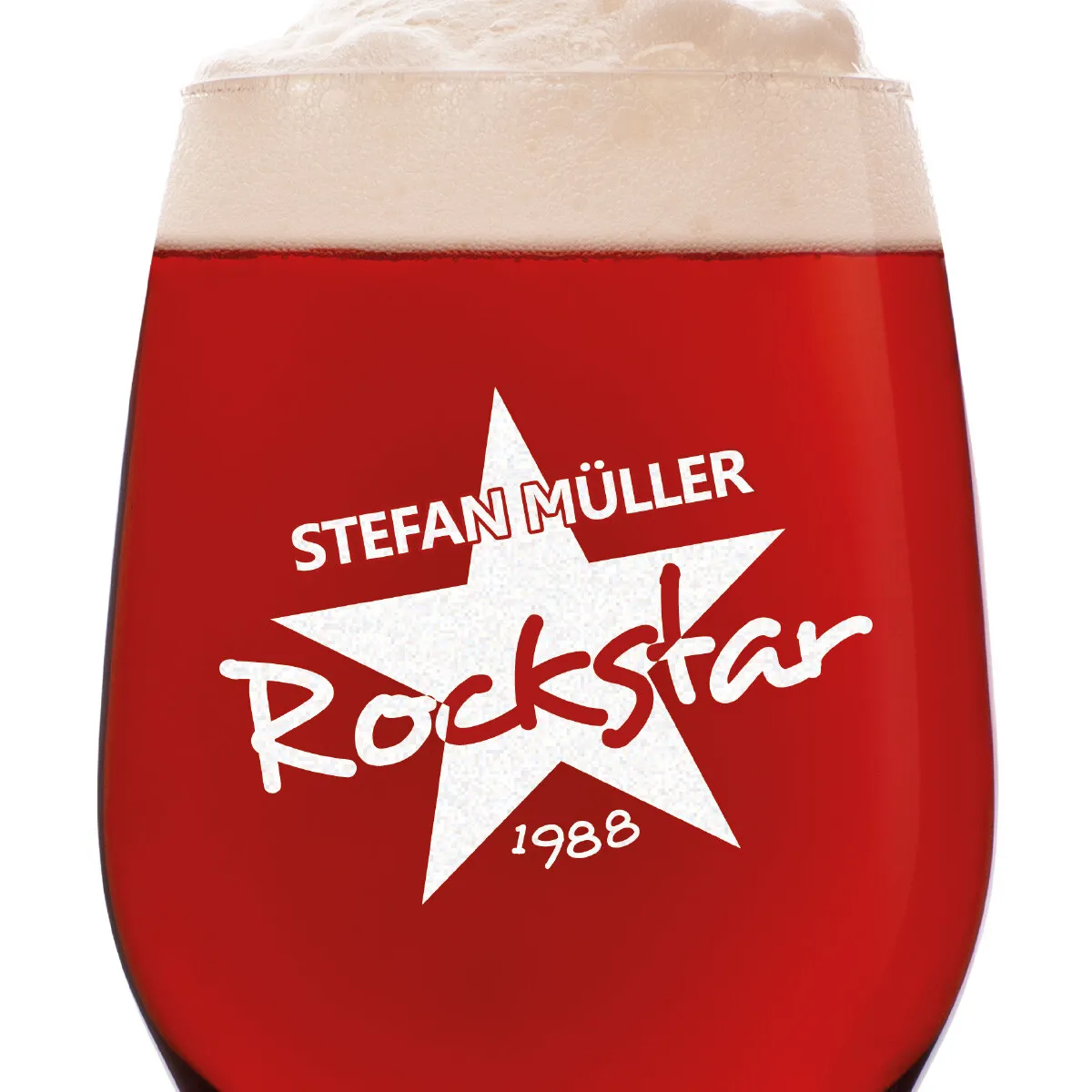 Leonardo Craft Beer Glas 0,33 L - Rockstar