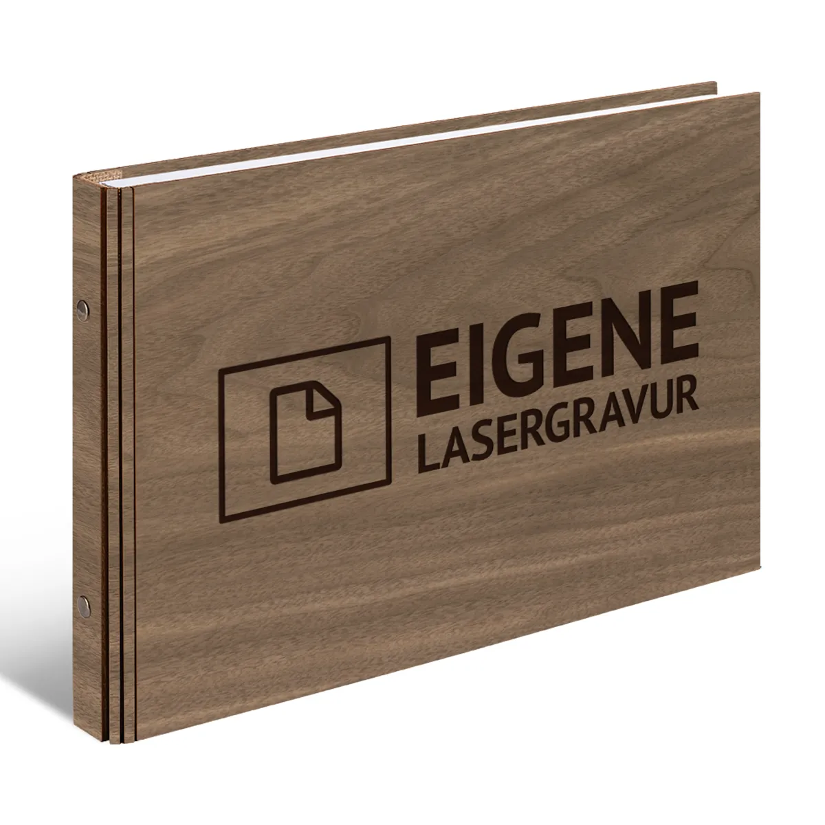 Personalisiertes Gästebuch A4 - Eigene Gravurdatei hochladen