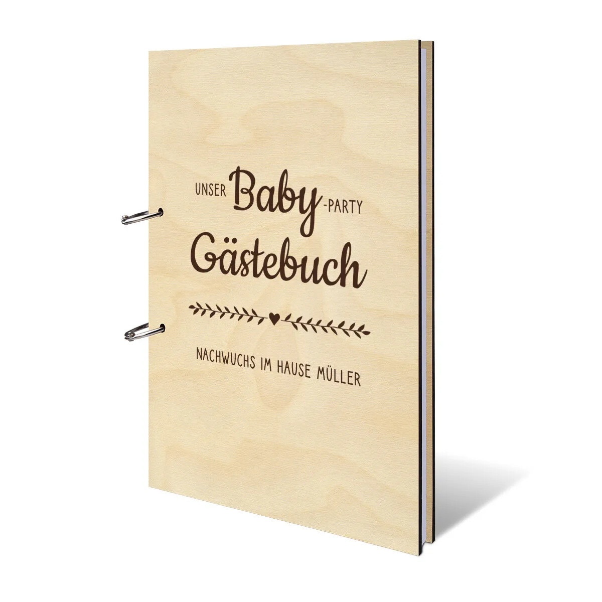 Personalisiertes Geburt Gästebuch A4 - Babyparty