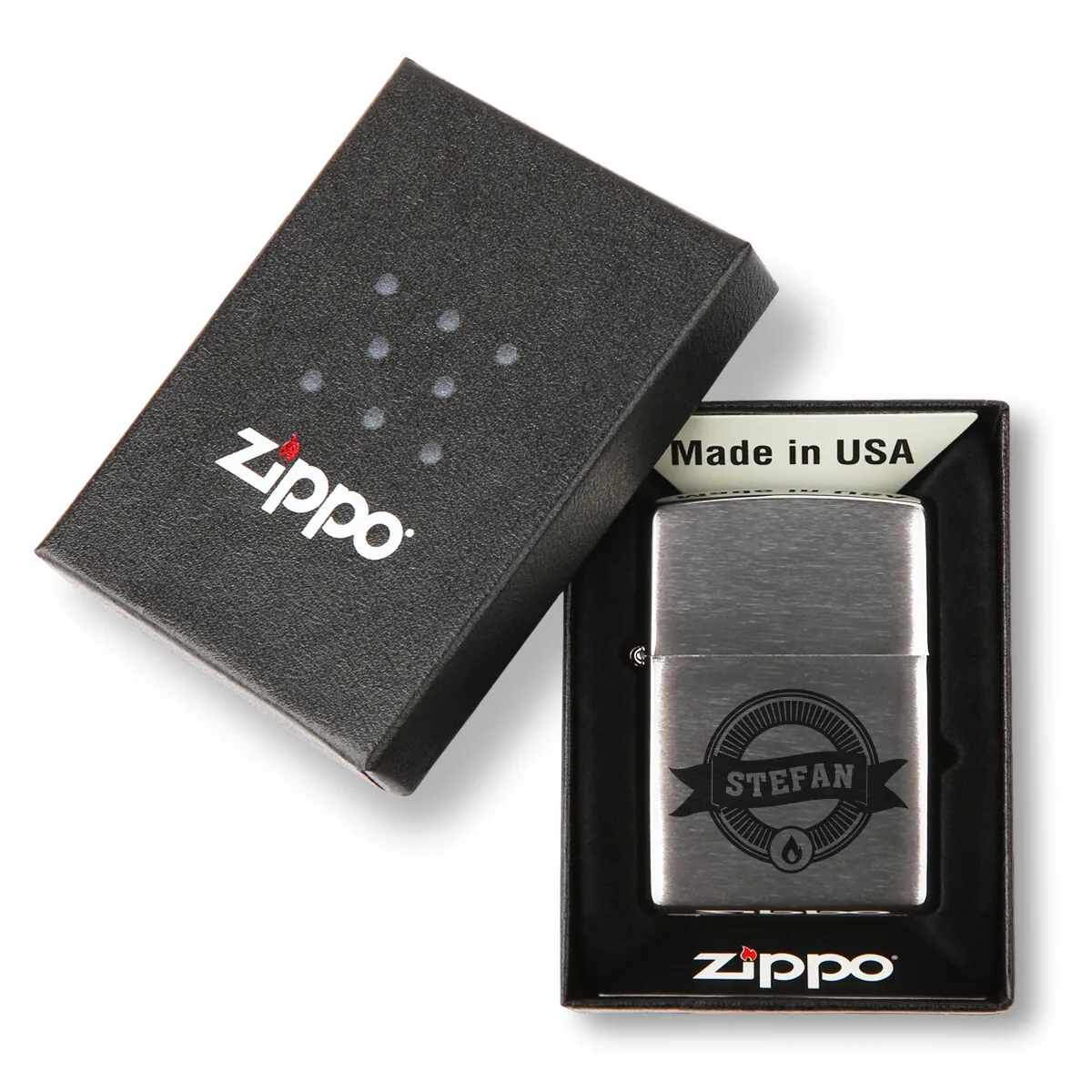 Zippo Sturmfeuerzeug Chrom - Feuer Kenner