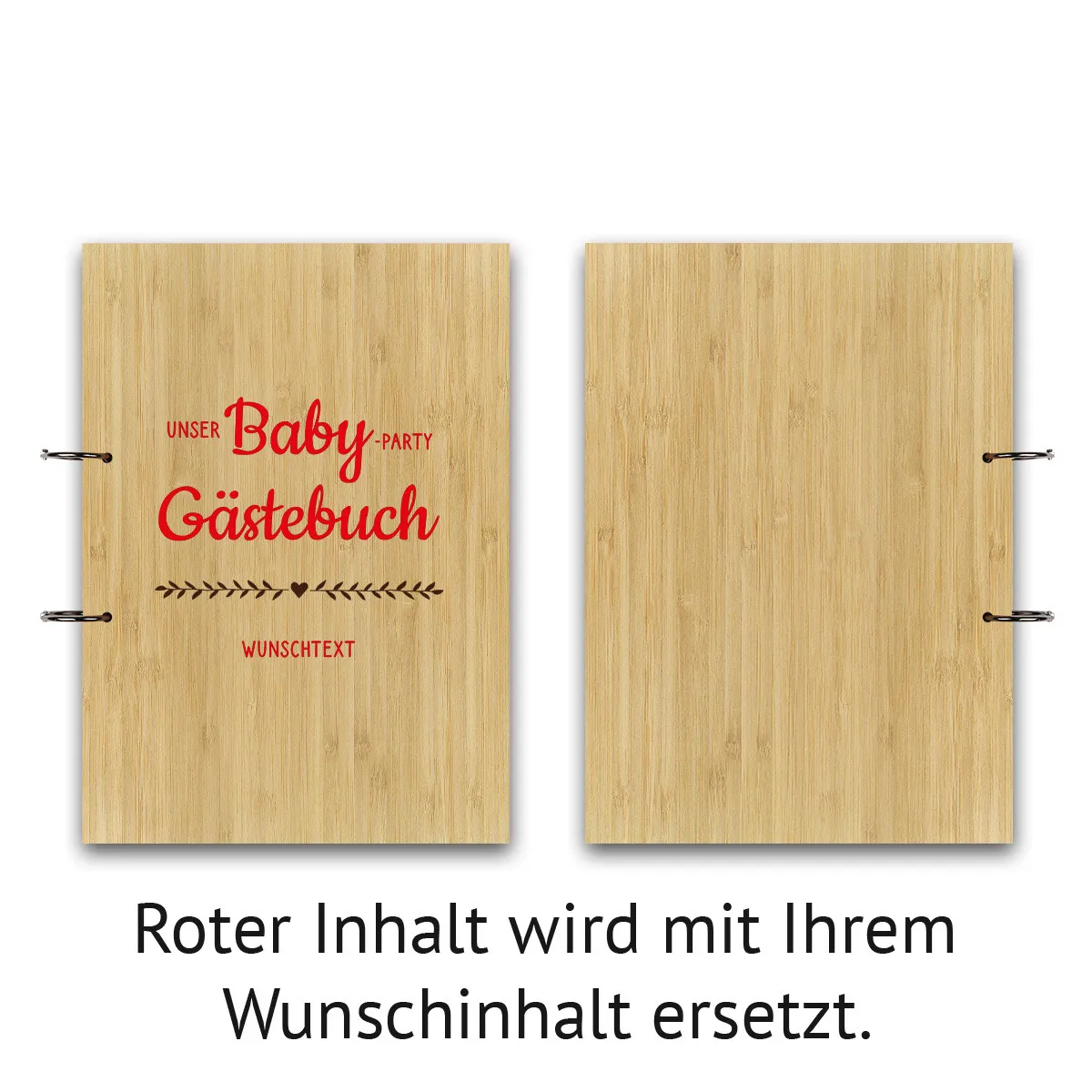 Personalisiertes Geburt Gästebuch A4 - Babyparty