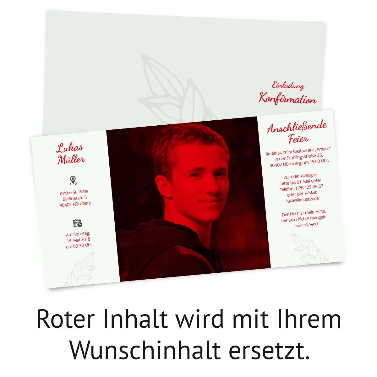 Konfirmation Einladungskarten - Reiche Ernte