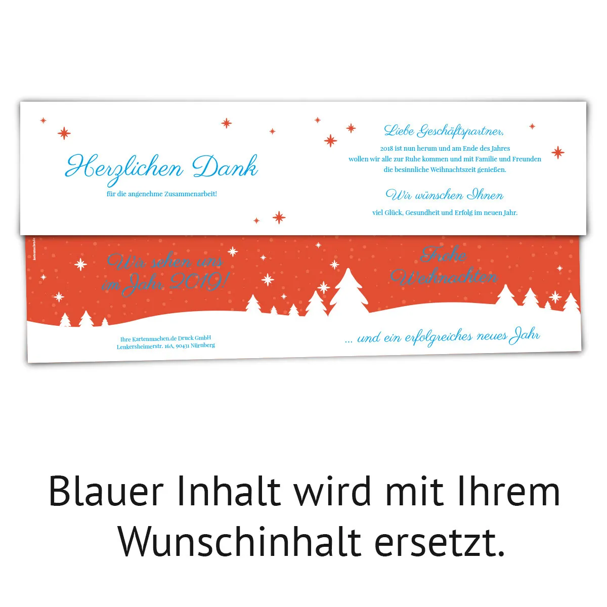 Firmen Weihnachtskarten - Winterlandschaft