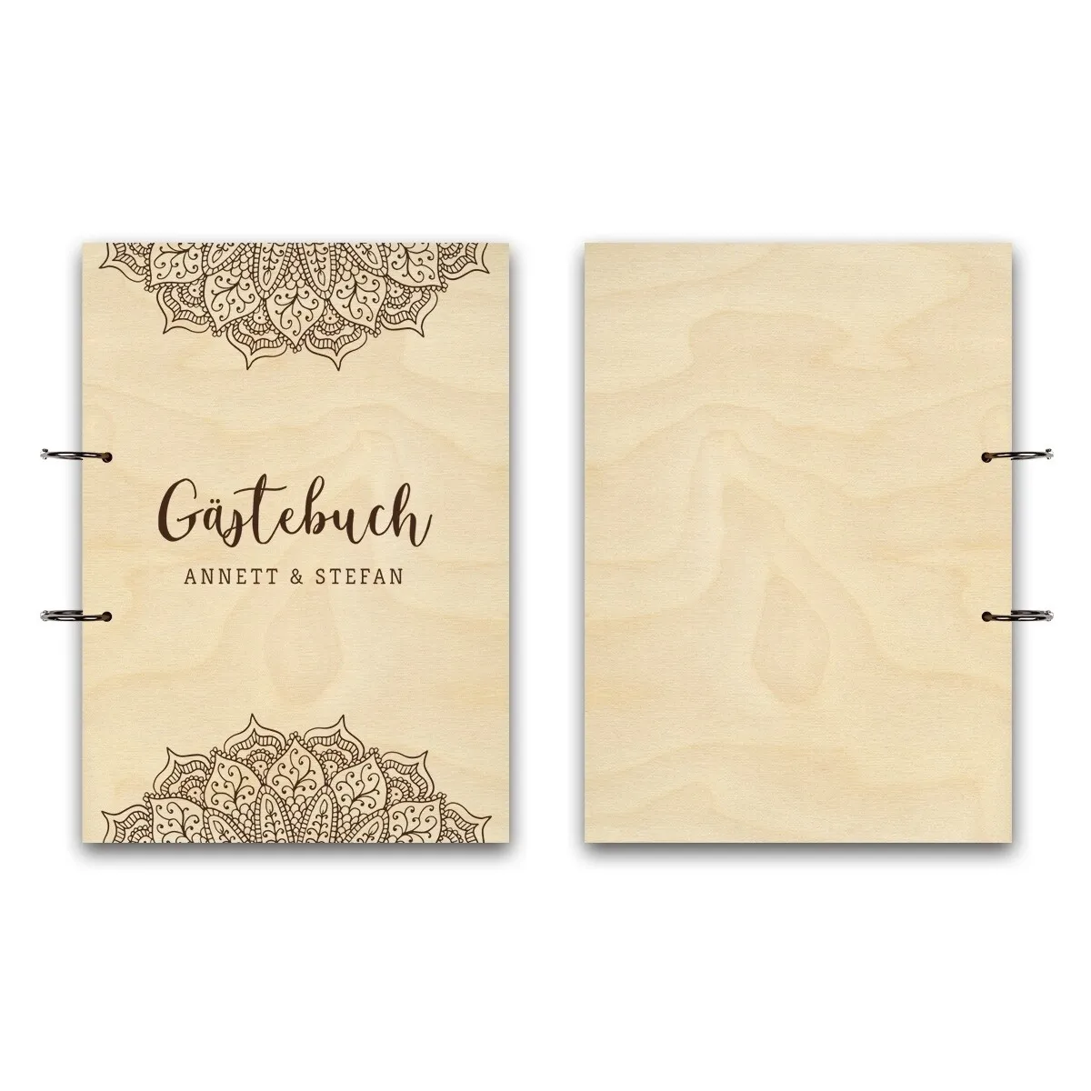 Personalisiertes Hochzeit Fotoalbum A4 - Mandala