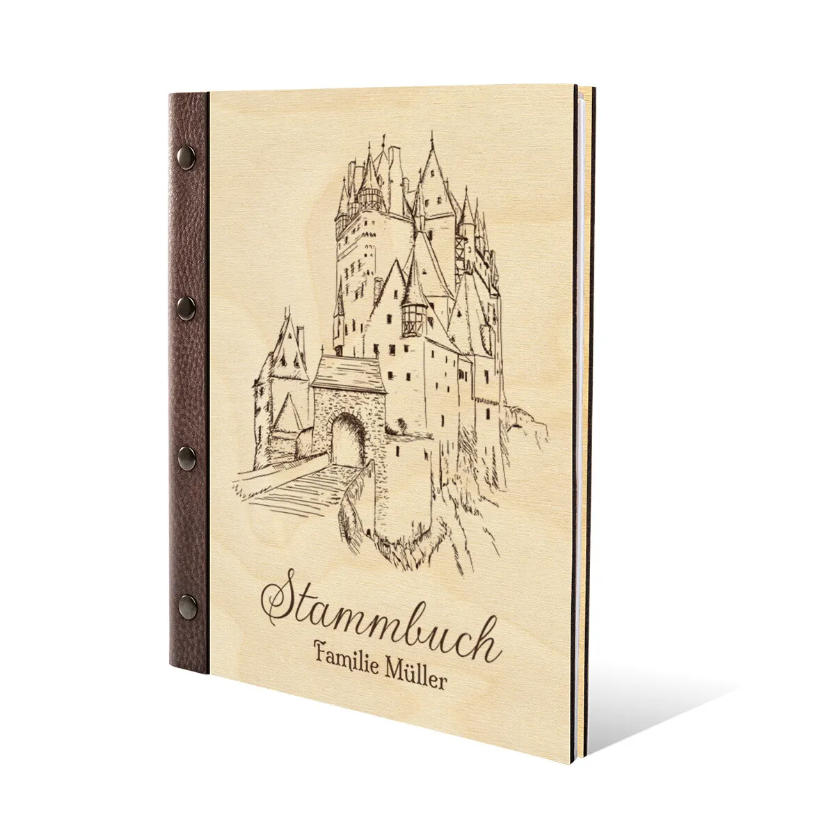 Personalisiertes Stammbuch - Mittelalter Burg