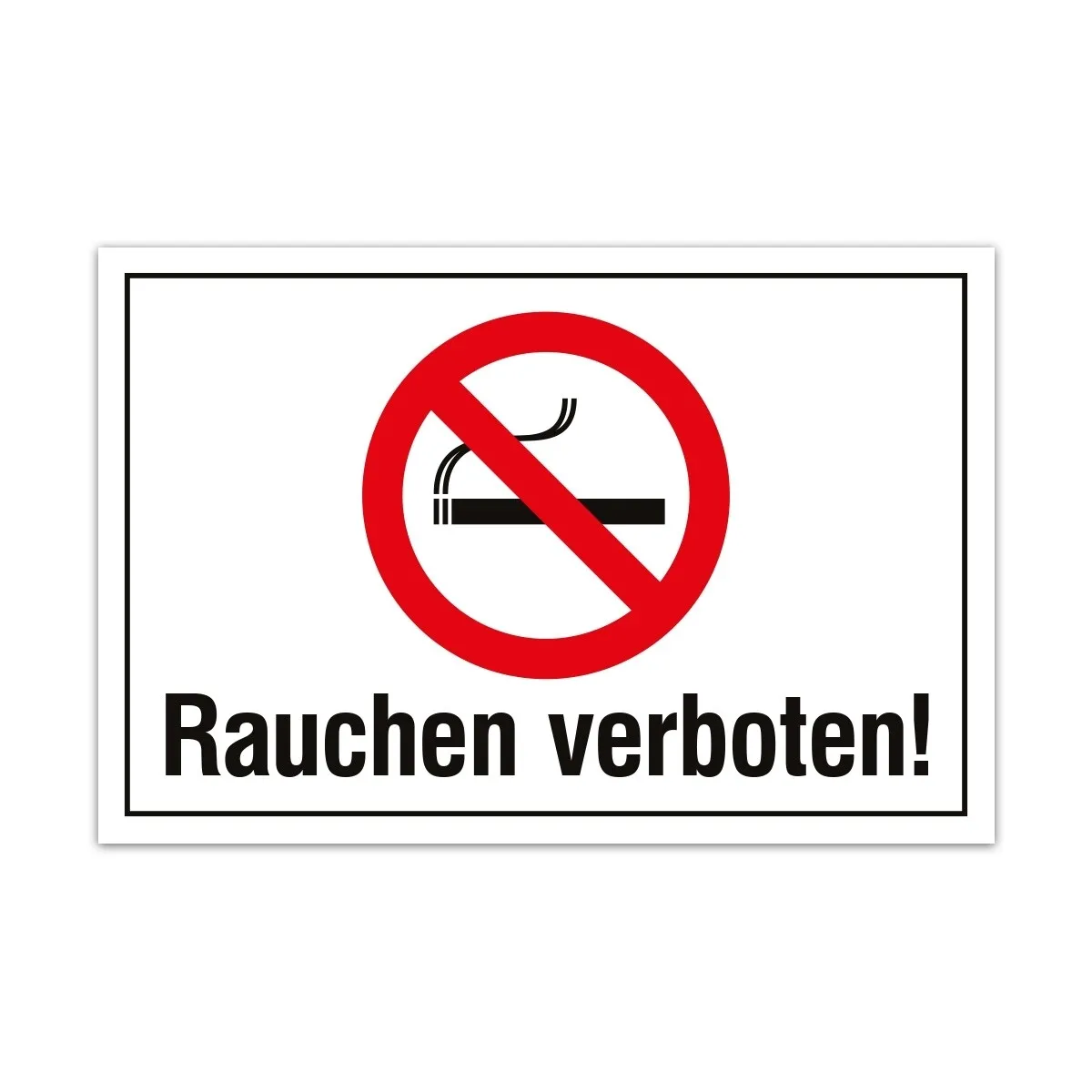 Aluverbund Schild - Rauchen verboten