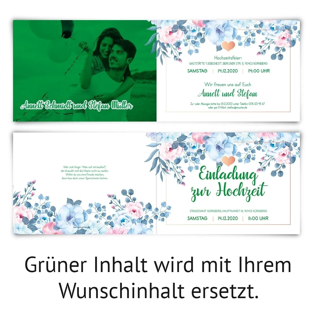 Hochzeitseinladungen - Gottesliebe