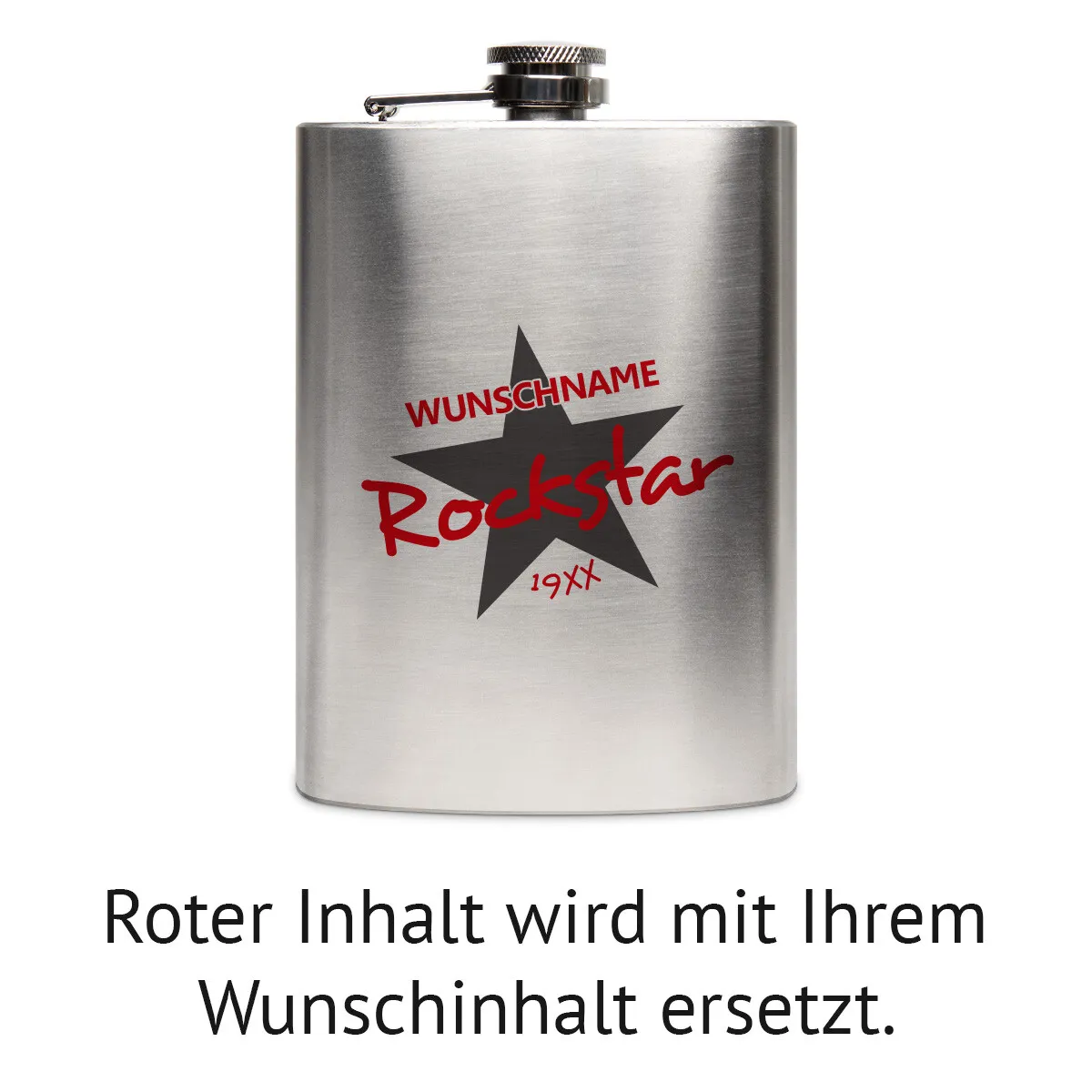 Flachmann 237 ml - Rockstar