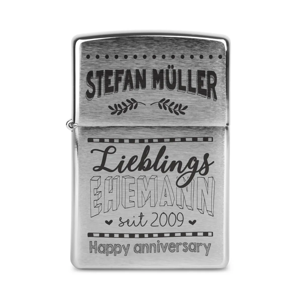 Zippo Sturmfeuerzeug Chrom - Lieblingsehemann