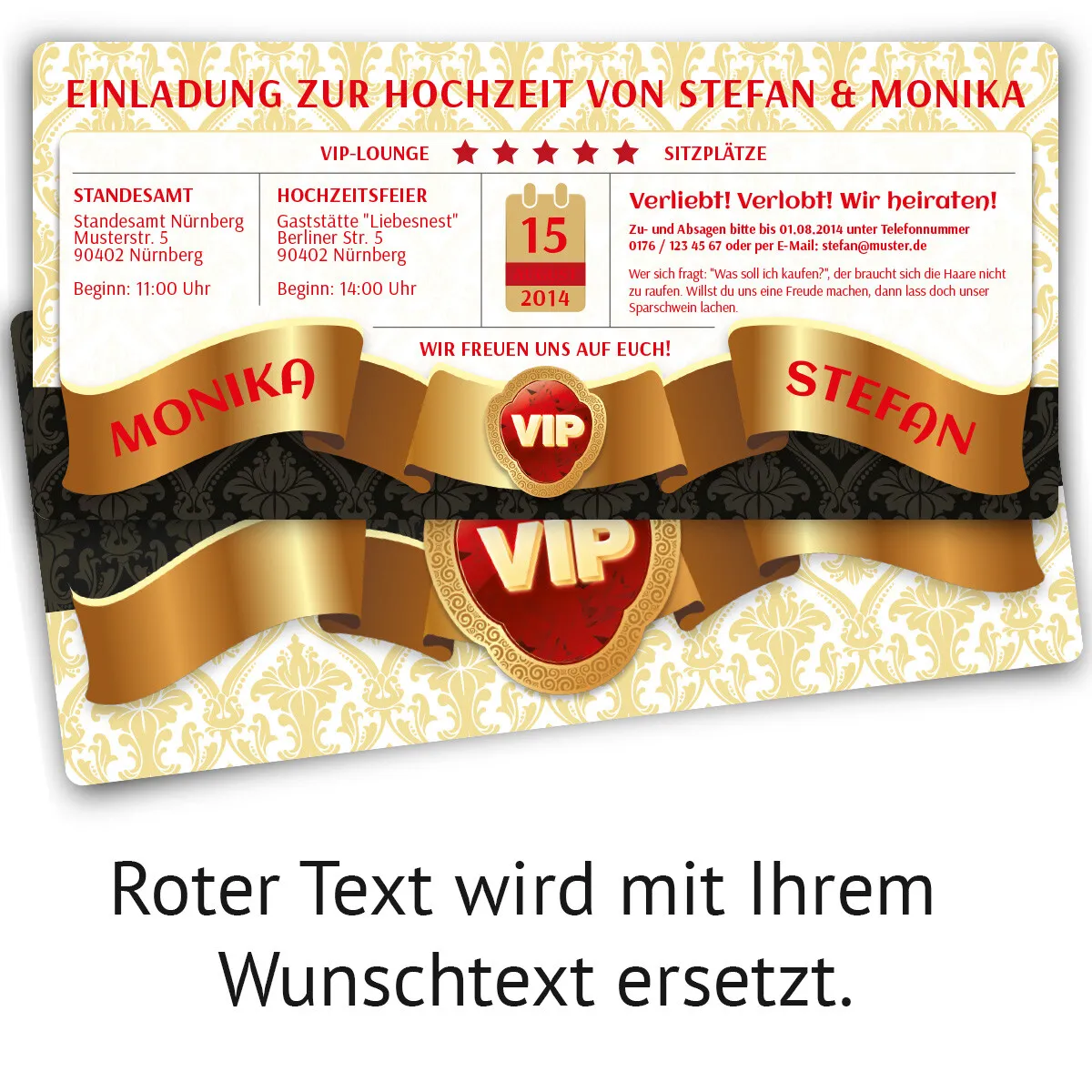 Hochzeitskarten - VIP