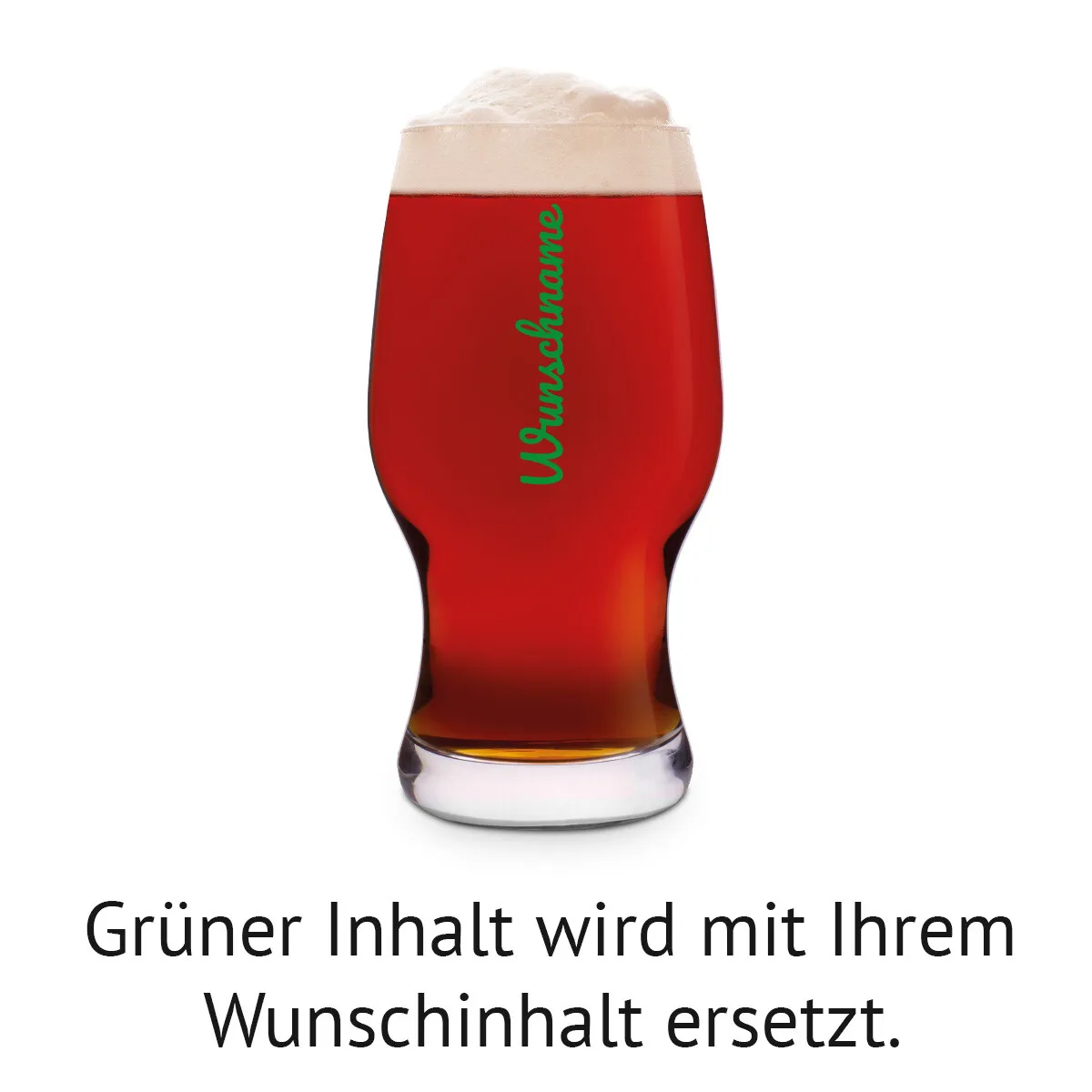 Leonardo Craft Beer Glas 0,5 L - Schriftzug Name