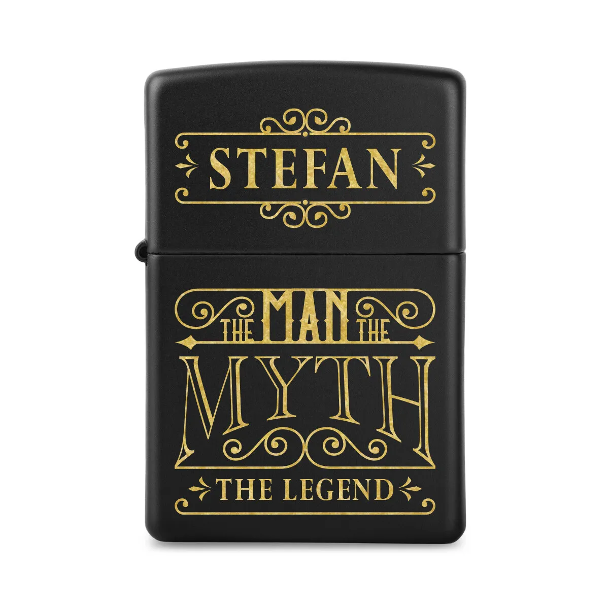 Zippo Sturmfeuerzeug Mattschwarz - Legend