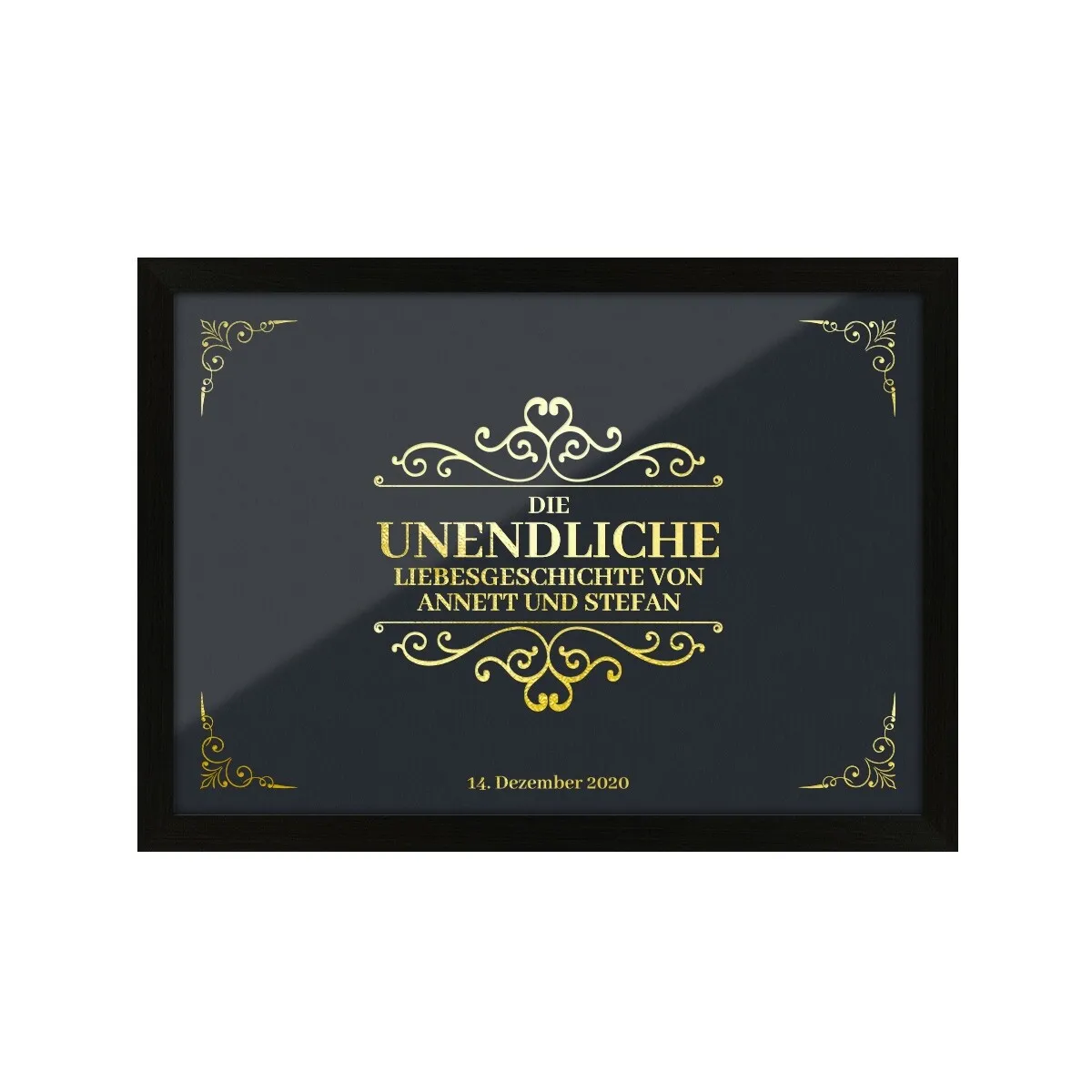 Personalisiertes Kunstdruck Poster mit Heißfolienprägung - Unendliche Geschichte