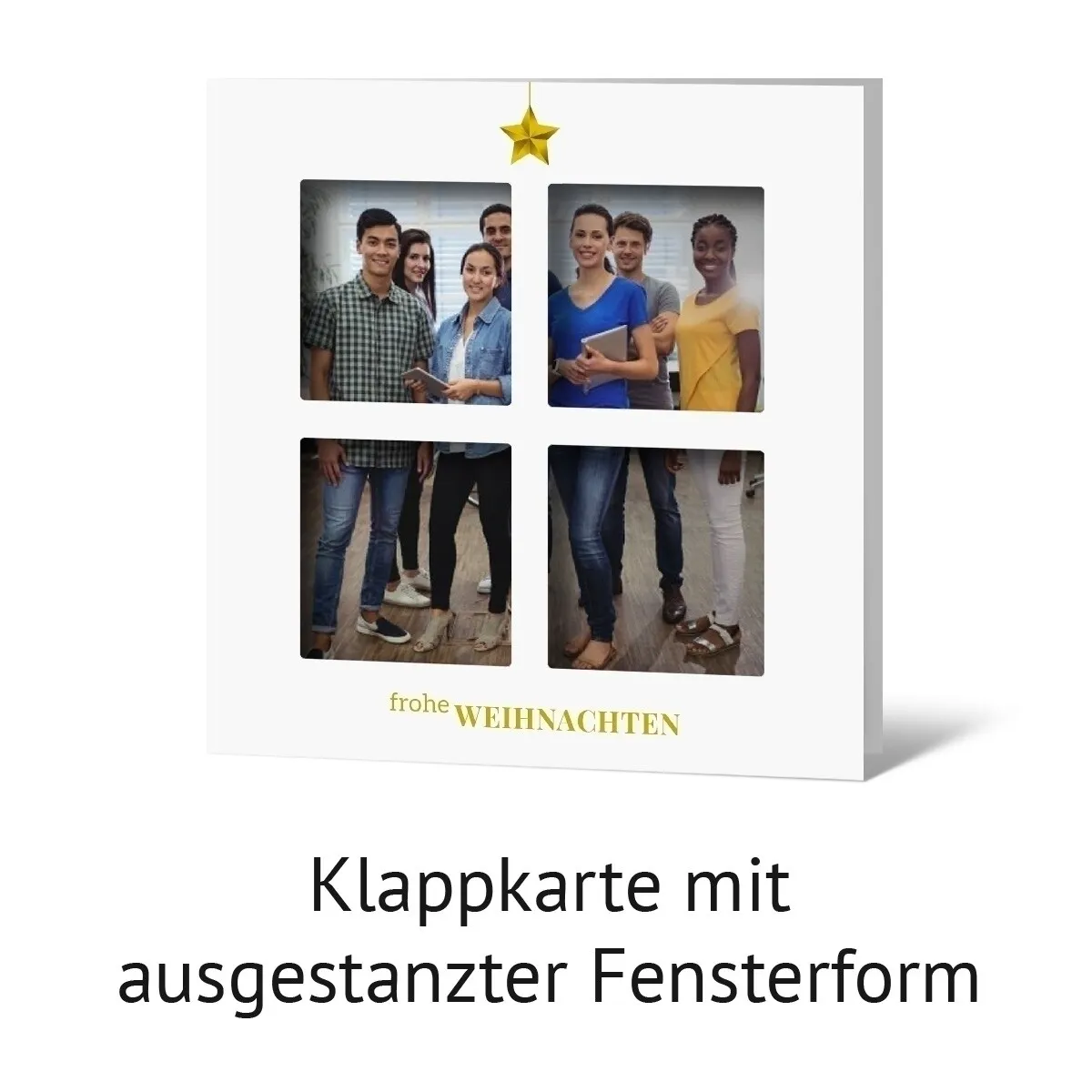 Firmen Weihnachtskarten - Fenster