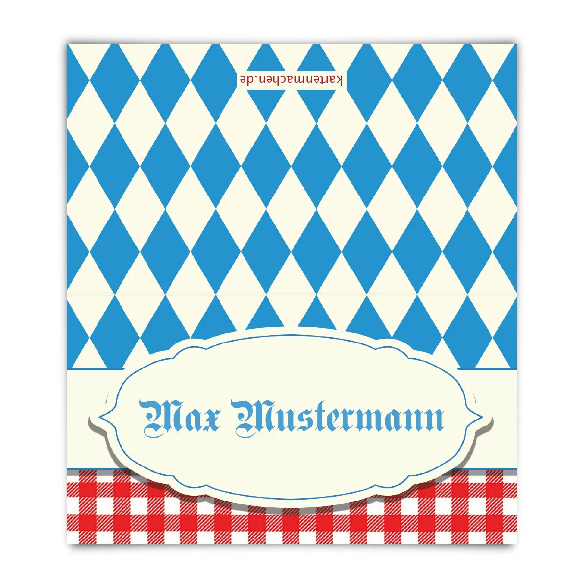 Bayrische Tischkarten - Oktoberfest