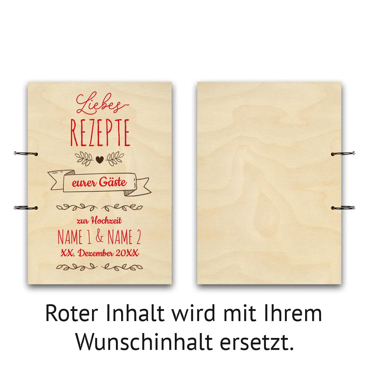 Personalisiertes Fotoalbum A4 - Rezeptbuch