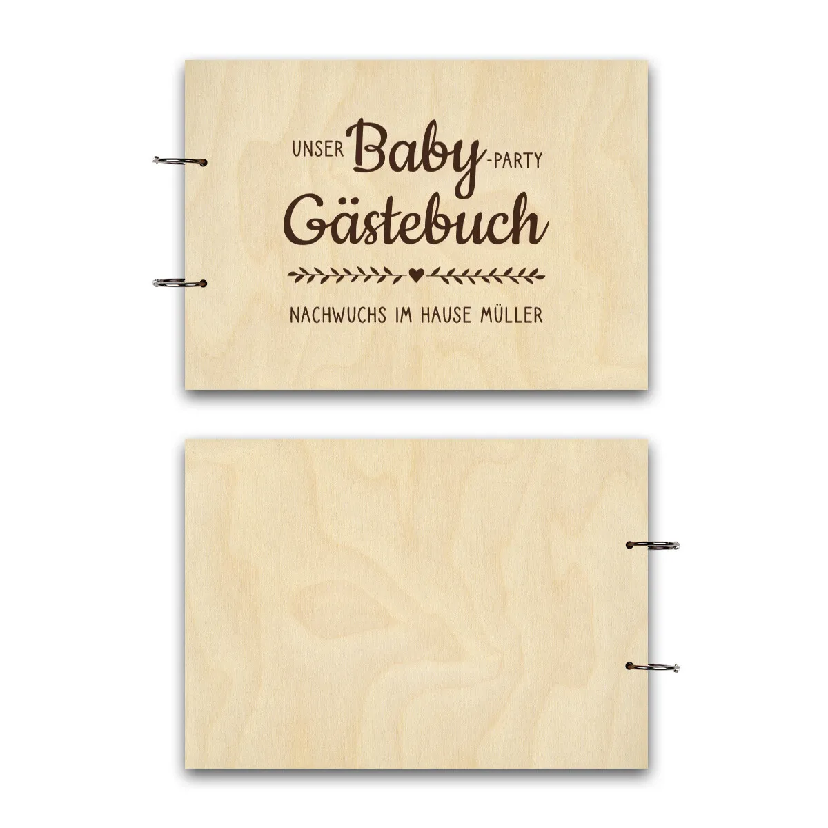 Personalisiertes Geburt Gästebuch A4 - Babyparty