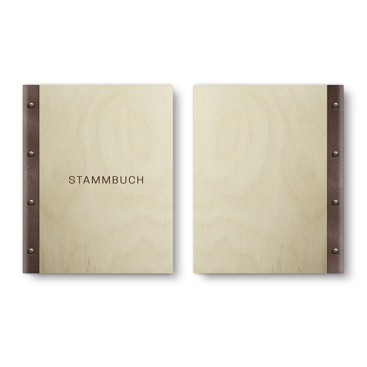 Stammbuch Birkensperrholz Stammbuchformat - Schlicht