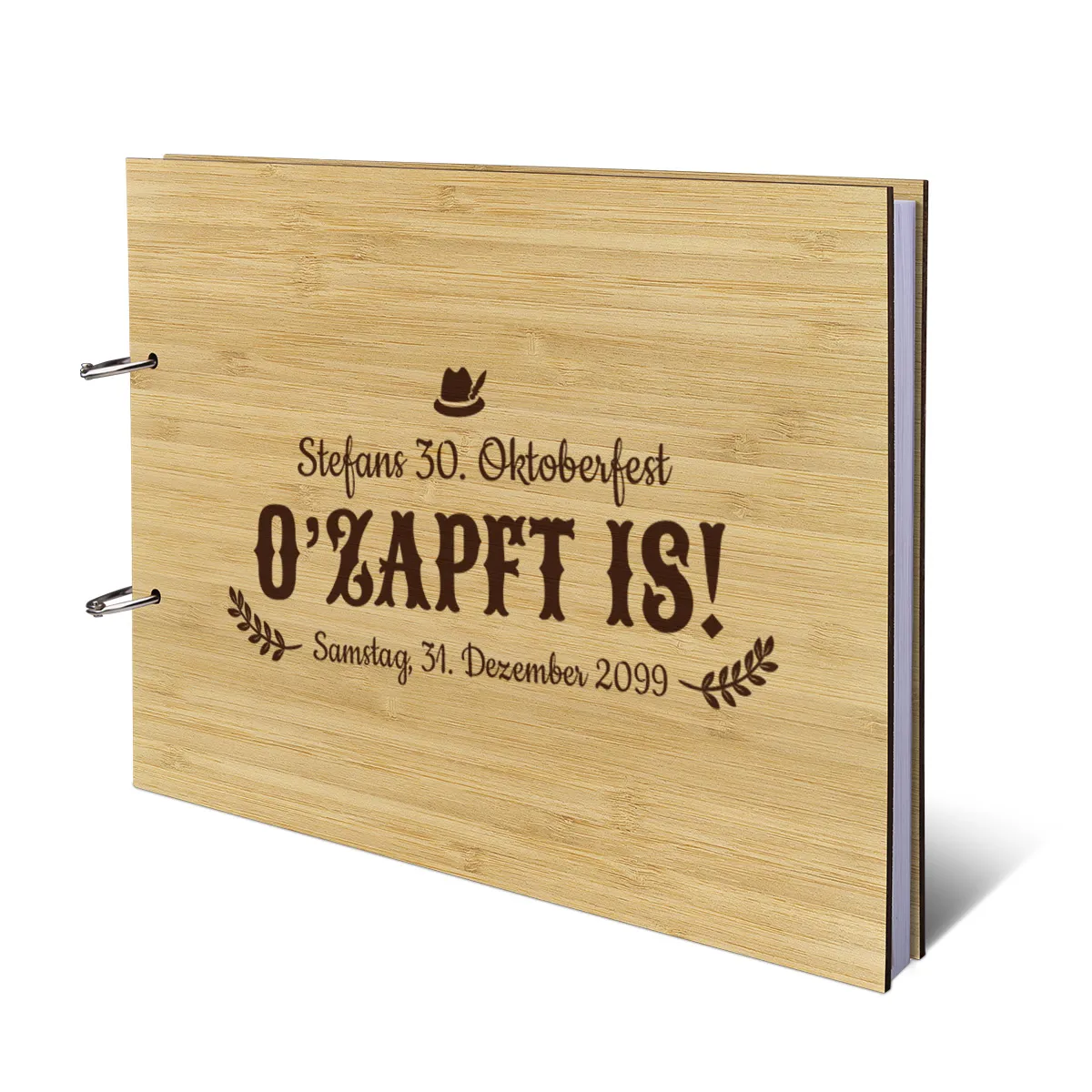Personalisiertes Geburtstag Gästebuch A4 - Ozapft is