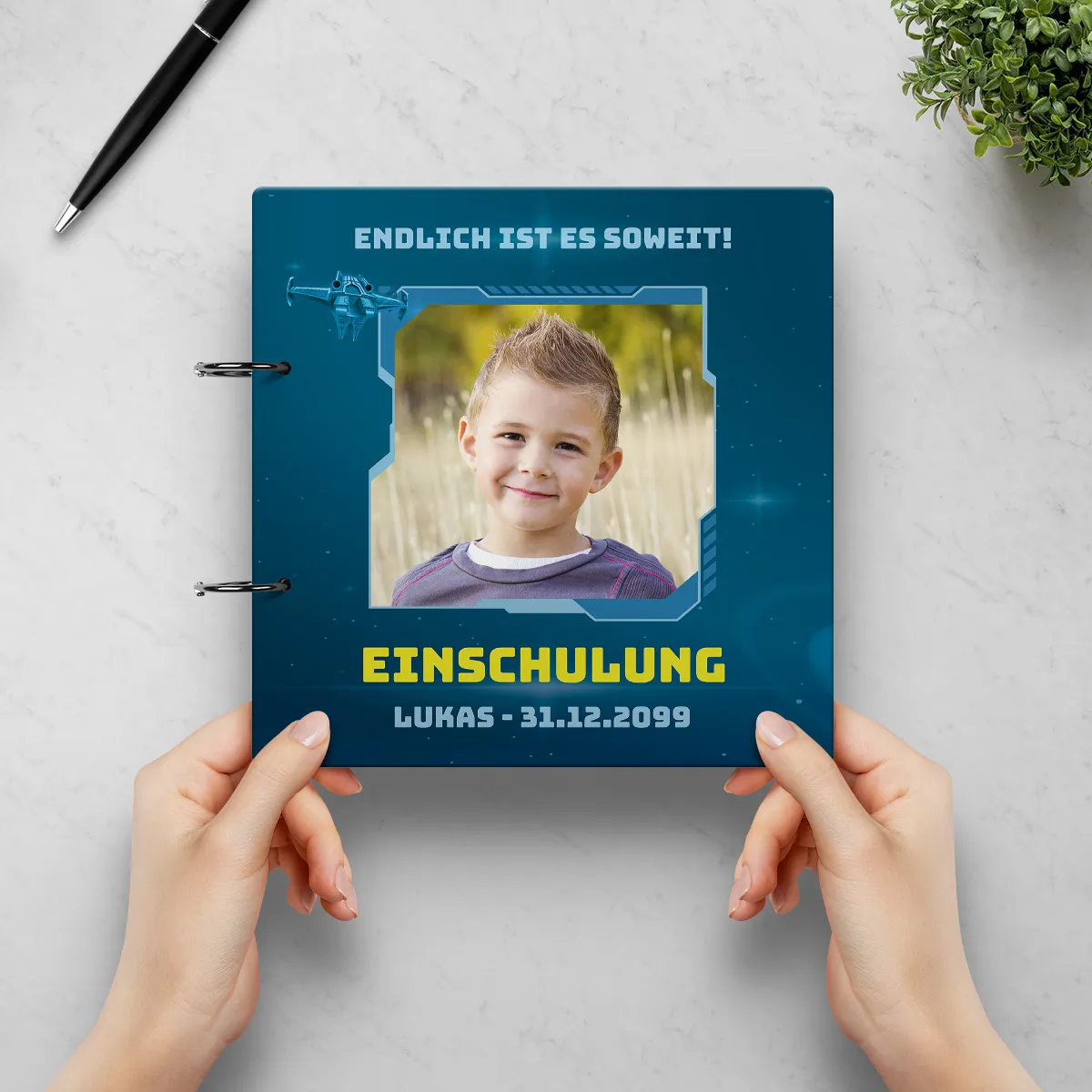 Personalisiertes Foto Einschulung Gästebuch - Das Wars 