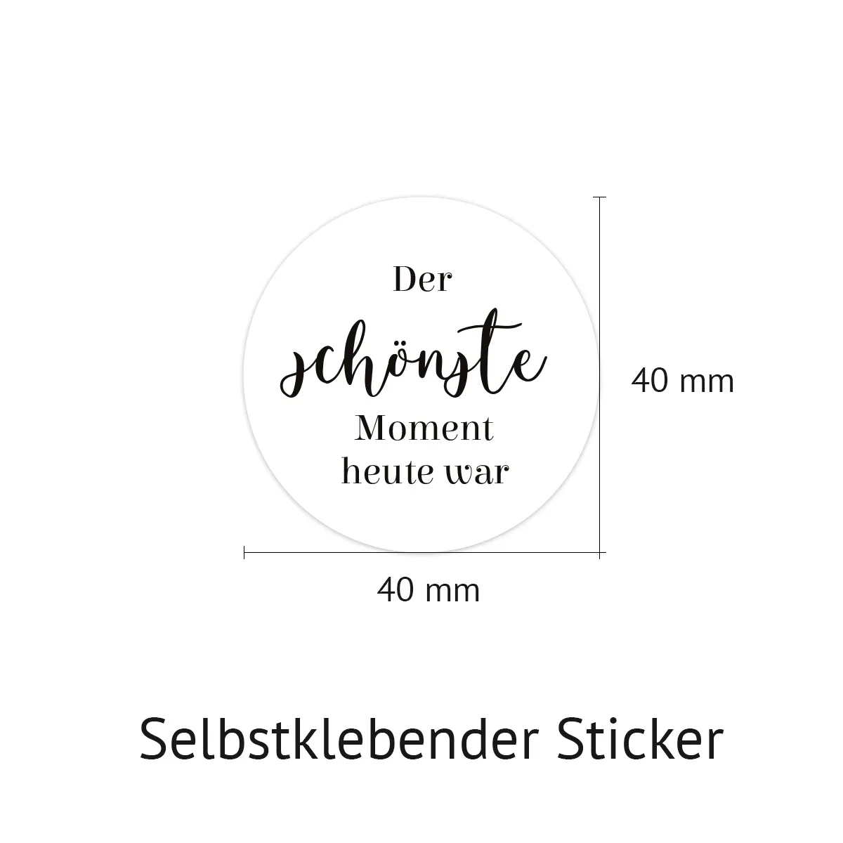 Hochzeit Gästebuch Sticker 40 Fragen - Weiß